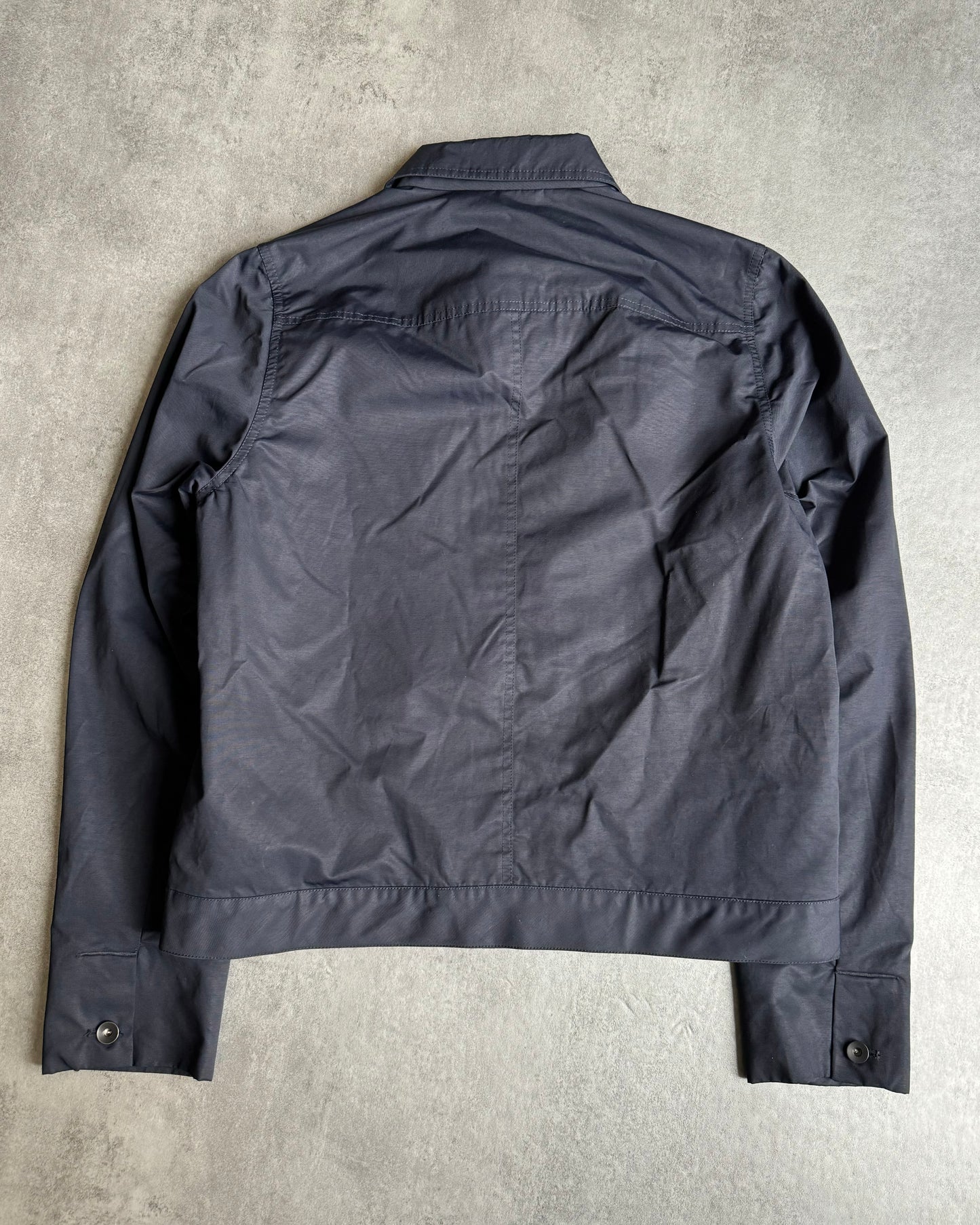 SS2019 Rick Owens Navy Trucker Jacket (M) - 2