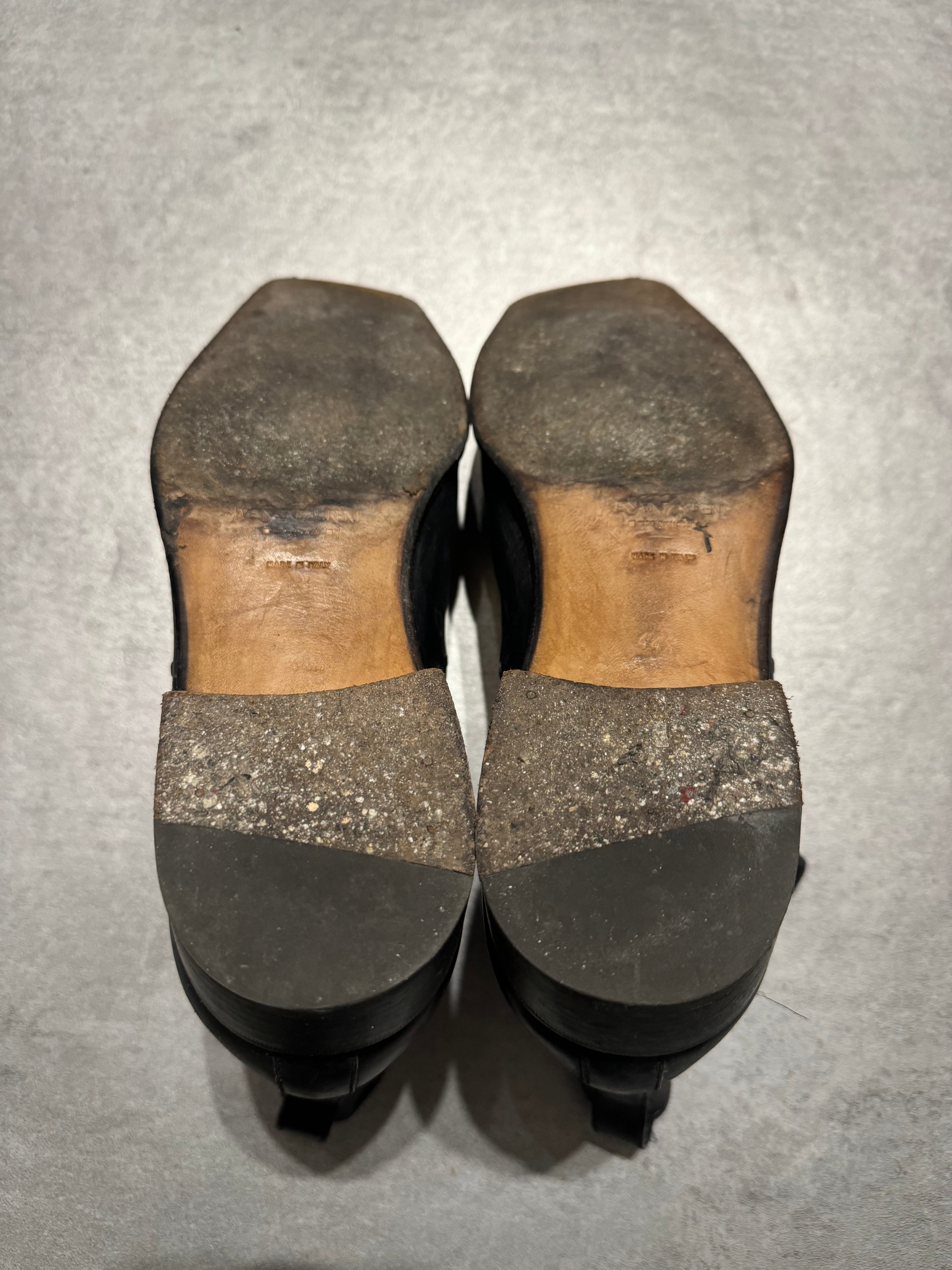 2000s Yves Saint Laurent French Black Boots (44,5) - 8