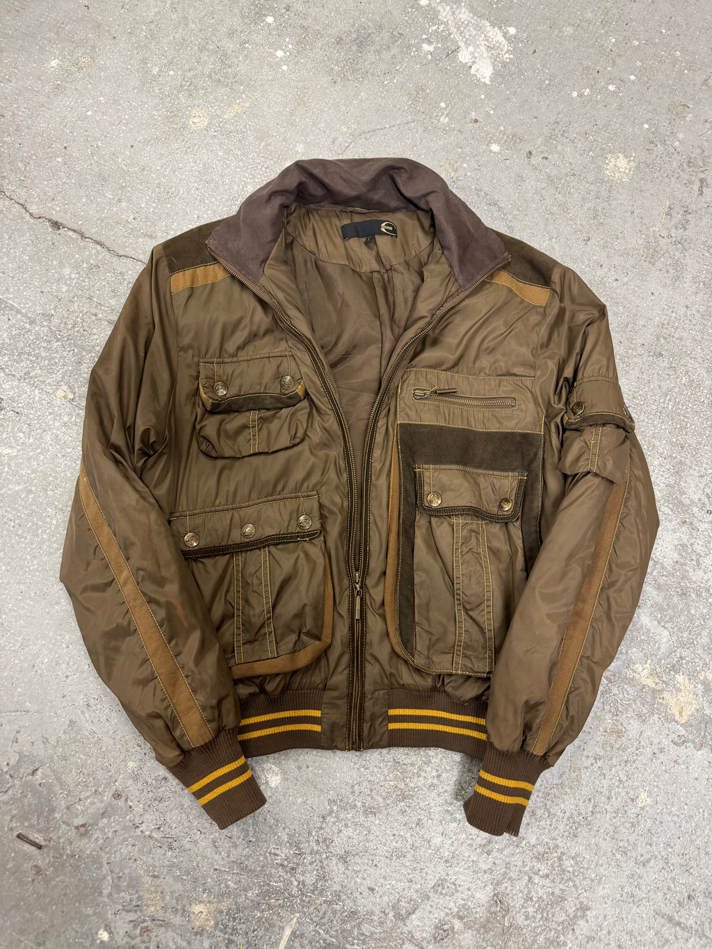 AW2006 Cavalli Brown Multi Pockets Utility Jacket (L) - 11
