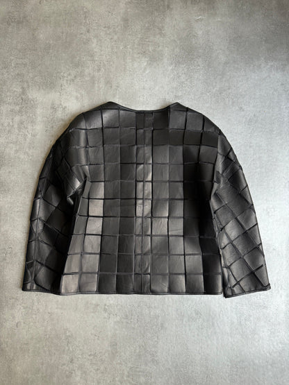 SS2013 Giorgio Armani Black Squared Top Light Jacket (XS/S) - 2