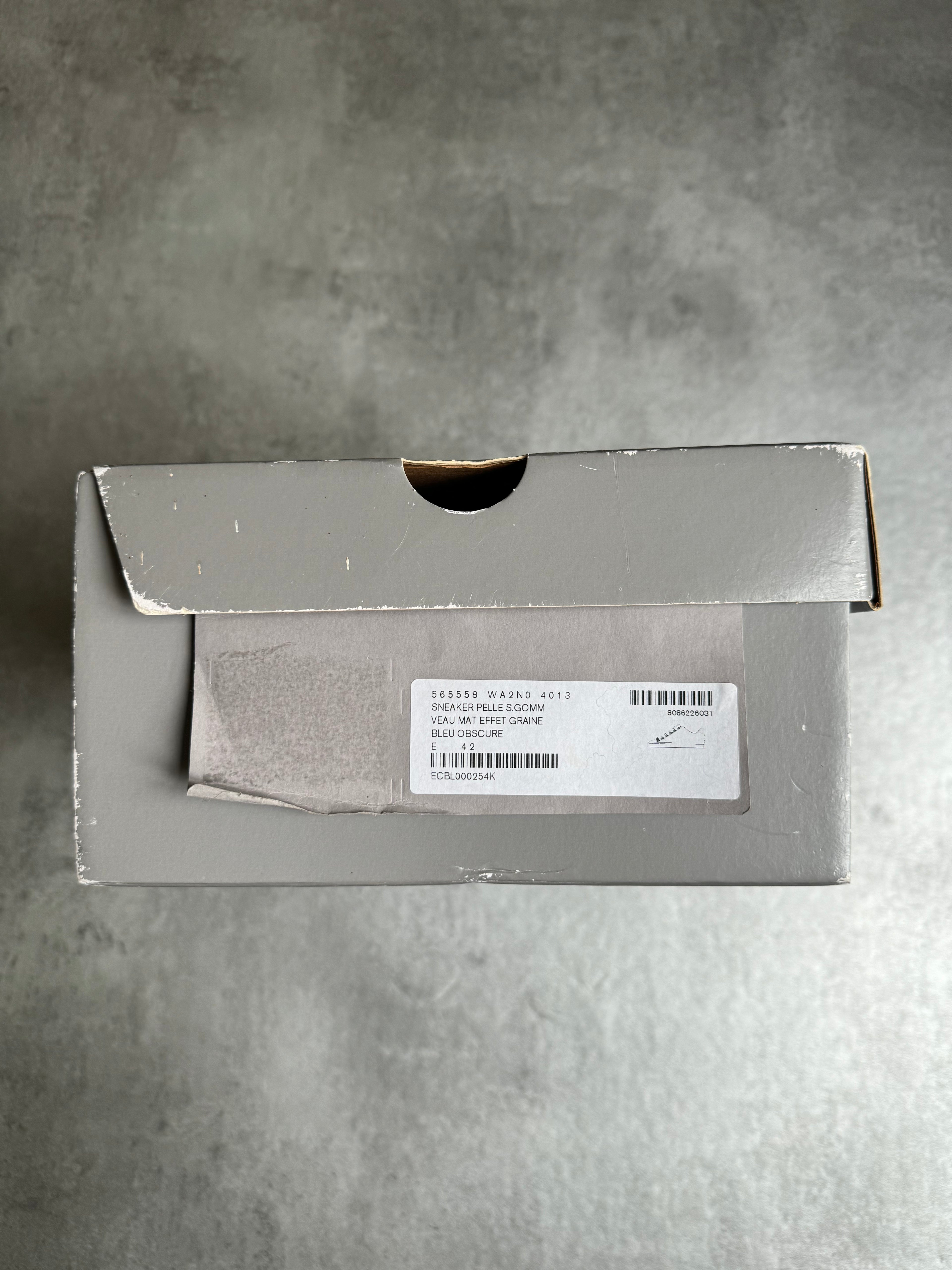 Balenciaga Arena Low Navy Leather Shoes (43) - 9