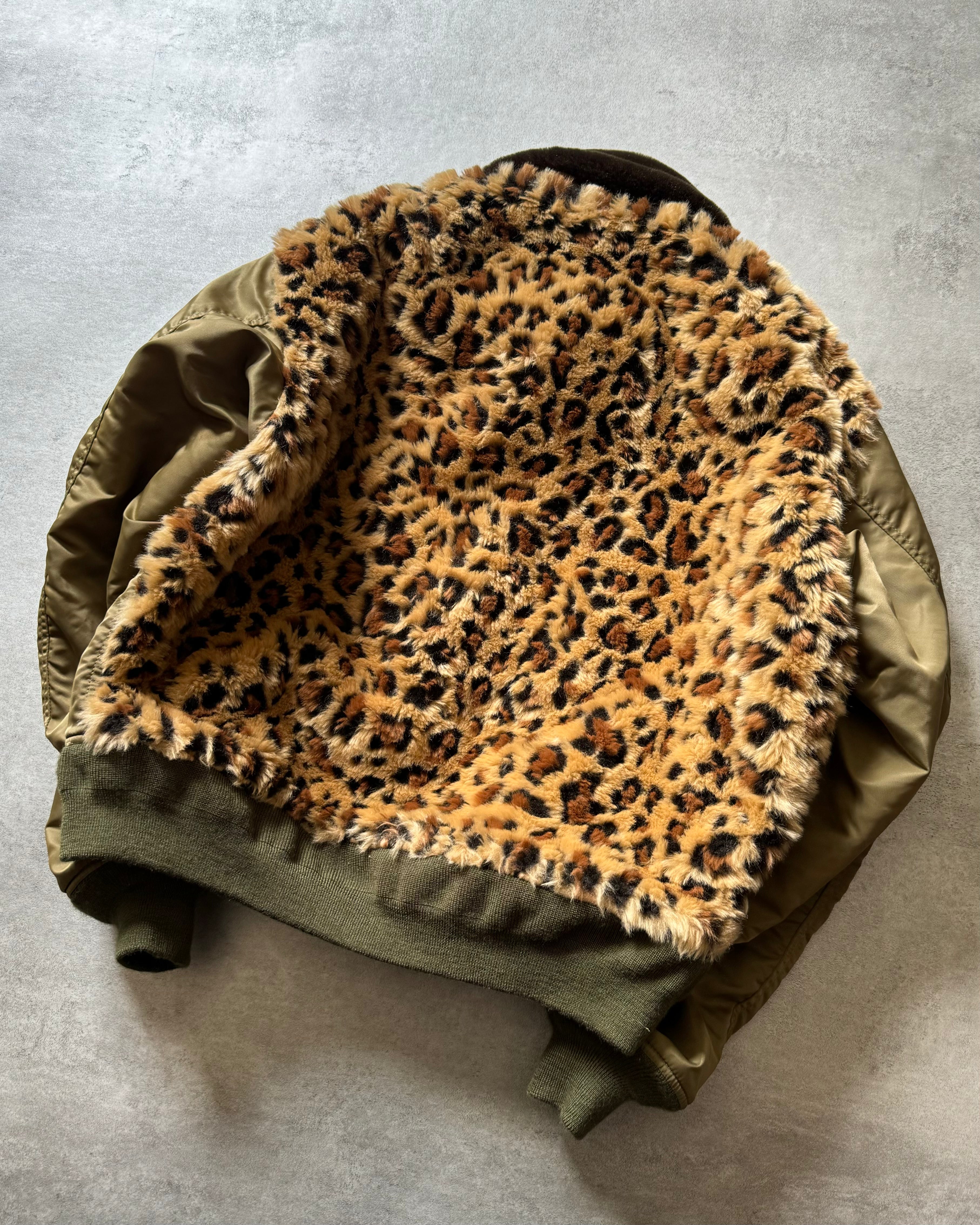 AW2021 Junya Watanabe Comme des Garçons Jaguar Faux Fur Bomber Jacket  (M) - 2