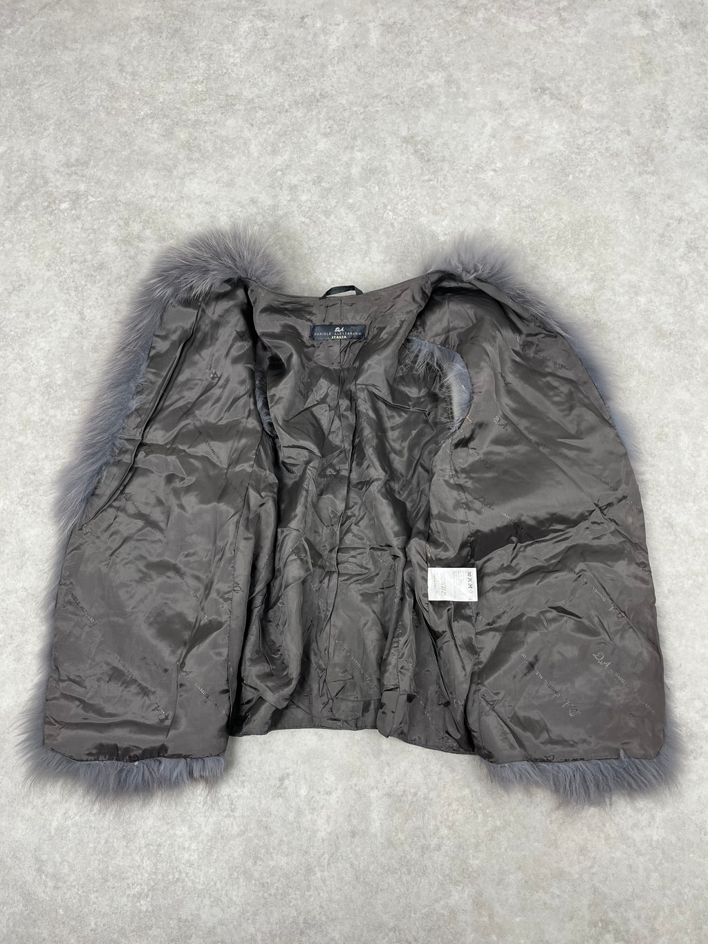 2000s Daniele Alessandrini Grey Fur Suede Leather Vest JvksyYU 7