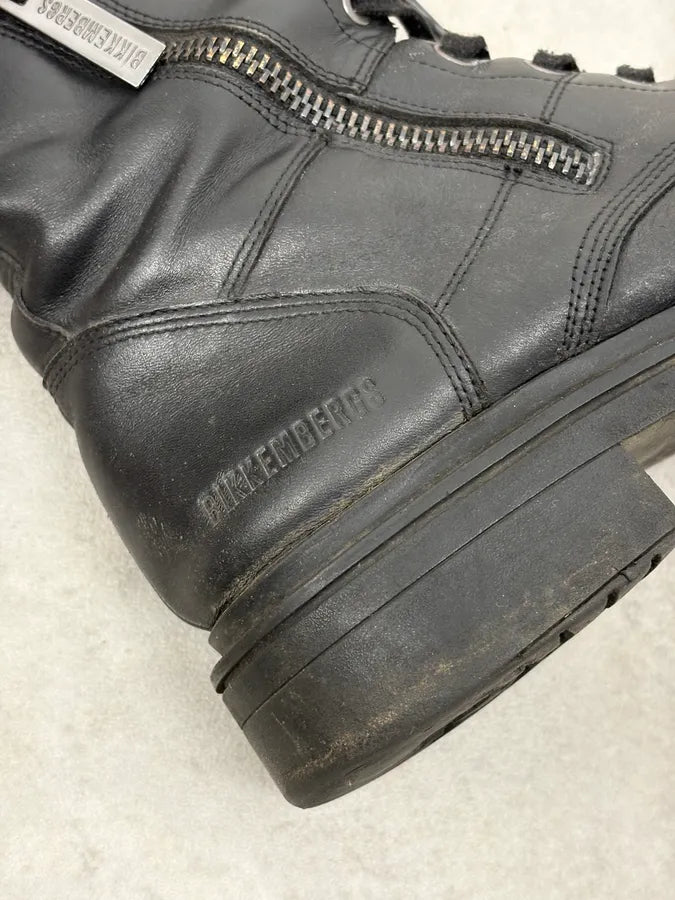 2010s Dirk Bikkembergs Black Ankle Leather Bootd yHpvIBE 8