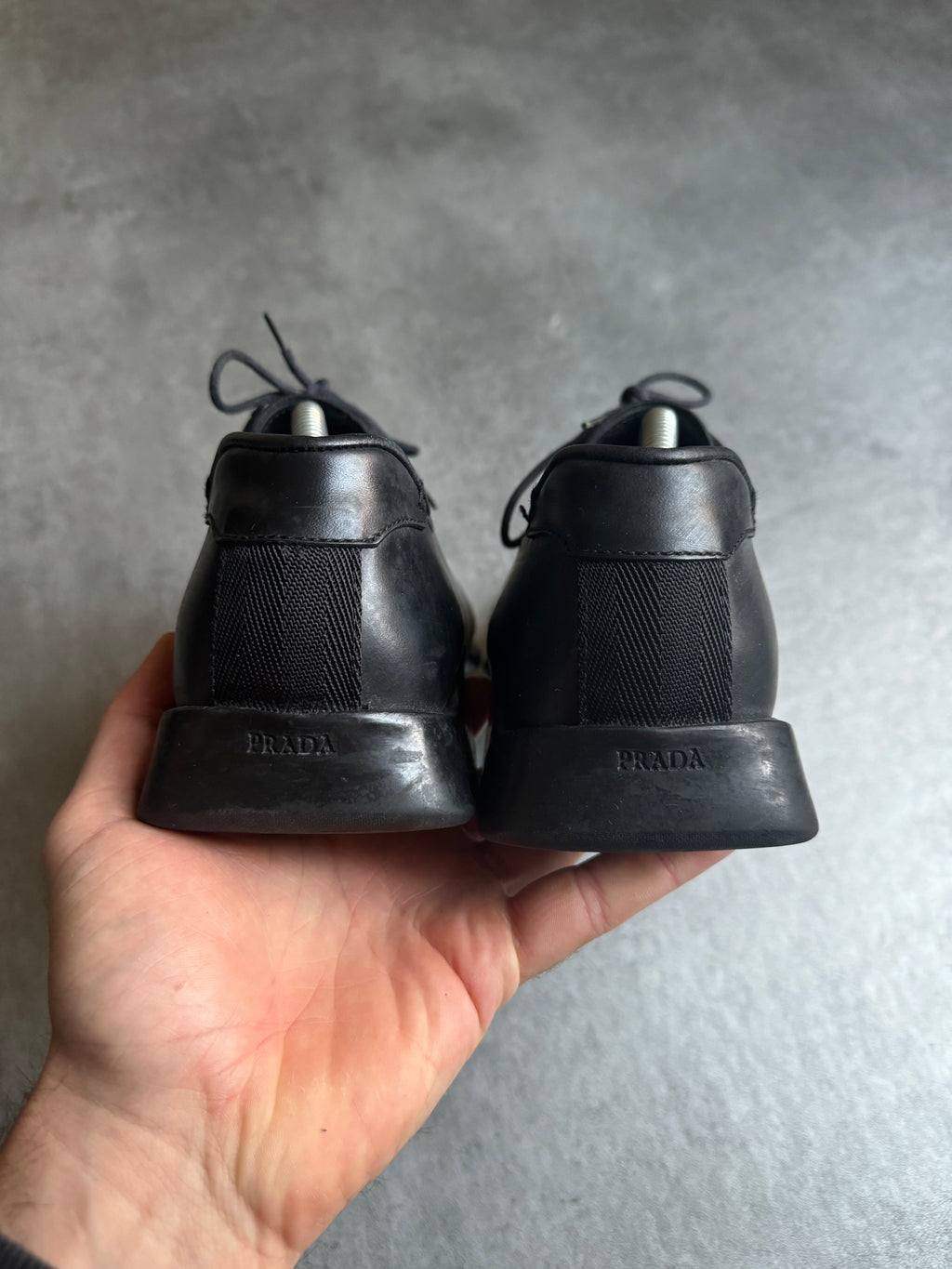 FW1999 Prada Black Leather Derby Square Toe Shoes – Dolce Vita Hub FW1999 Prada Black Leather Derby Square Toe Shoes – Dolce Vita Hub
