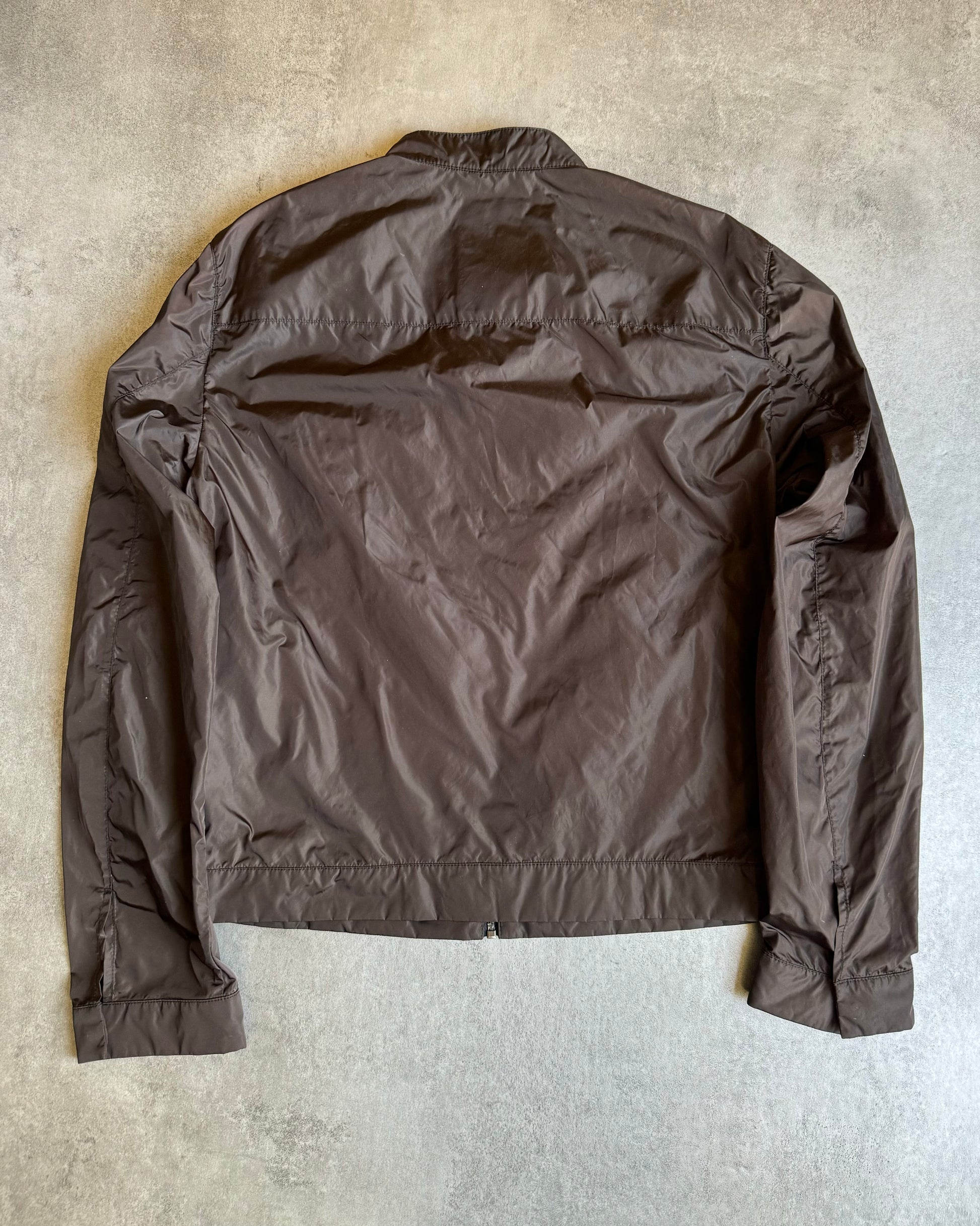 SS2012 Prada Brown Windbreaker Soft Jacket (M) - 2