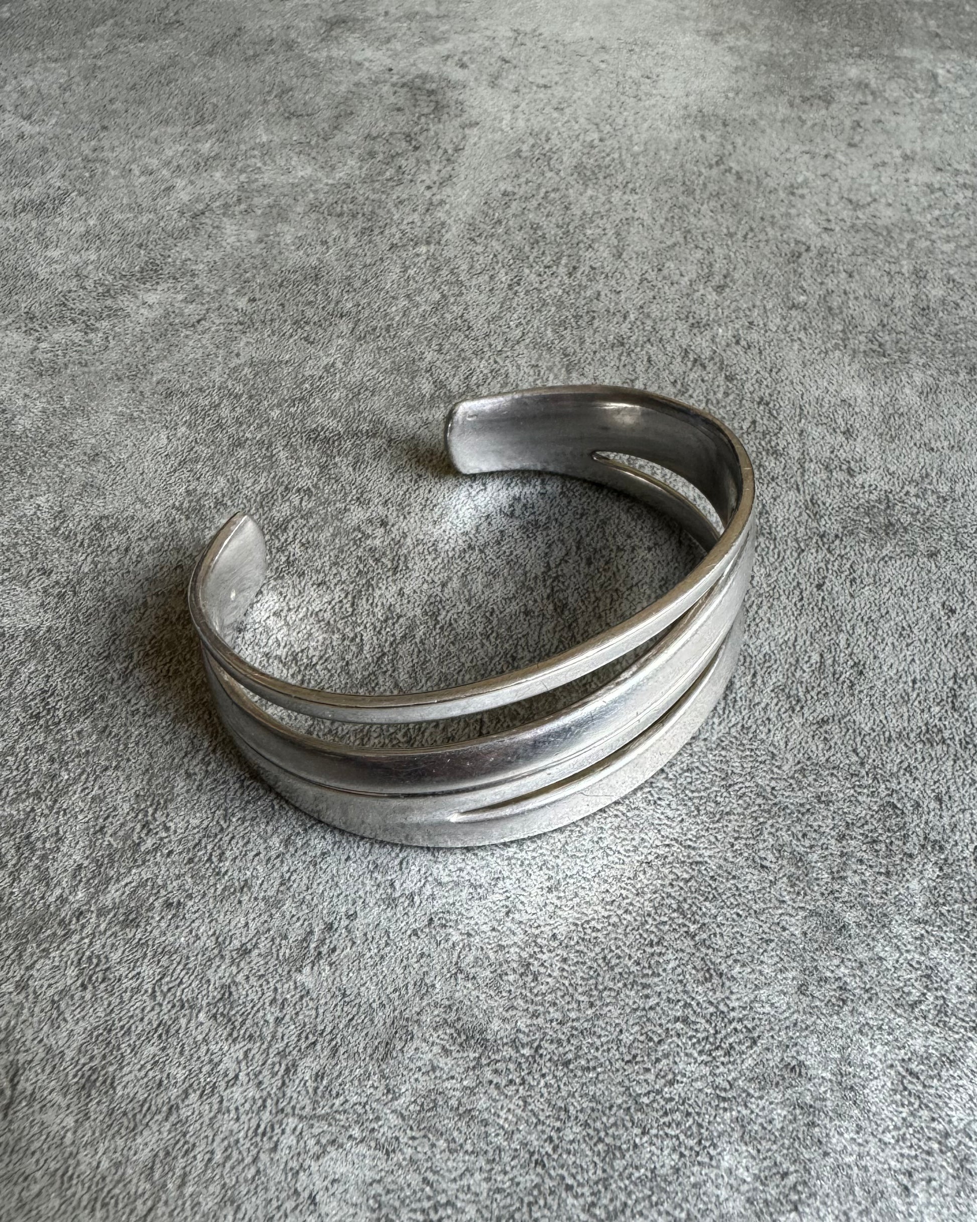 Emporio Armani Contemporary Grey Silver Metallic Bracelet (OS) - 2