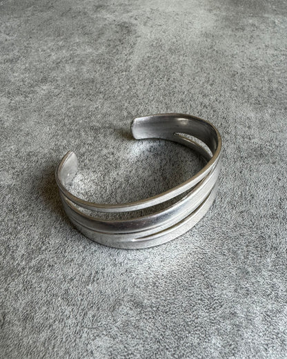 Emporio Armani Contemporary Grey Silver Metallic Bracelet (OS) - 2