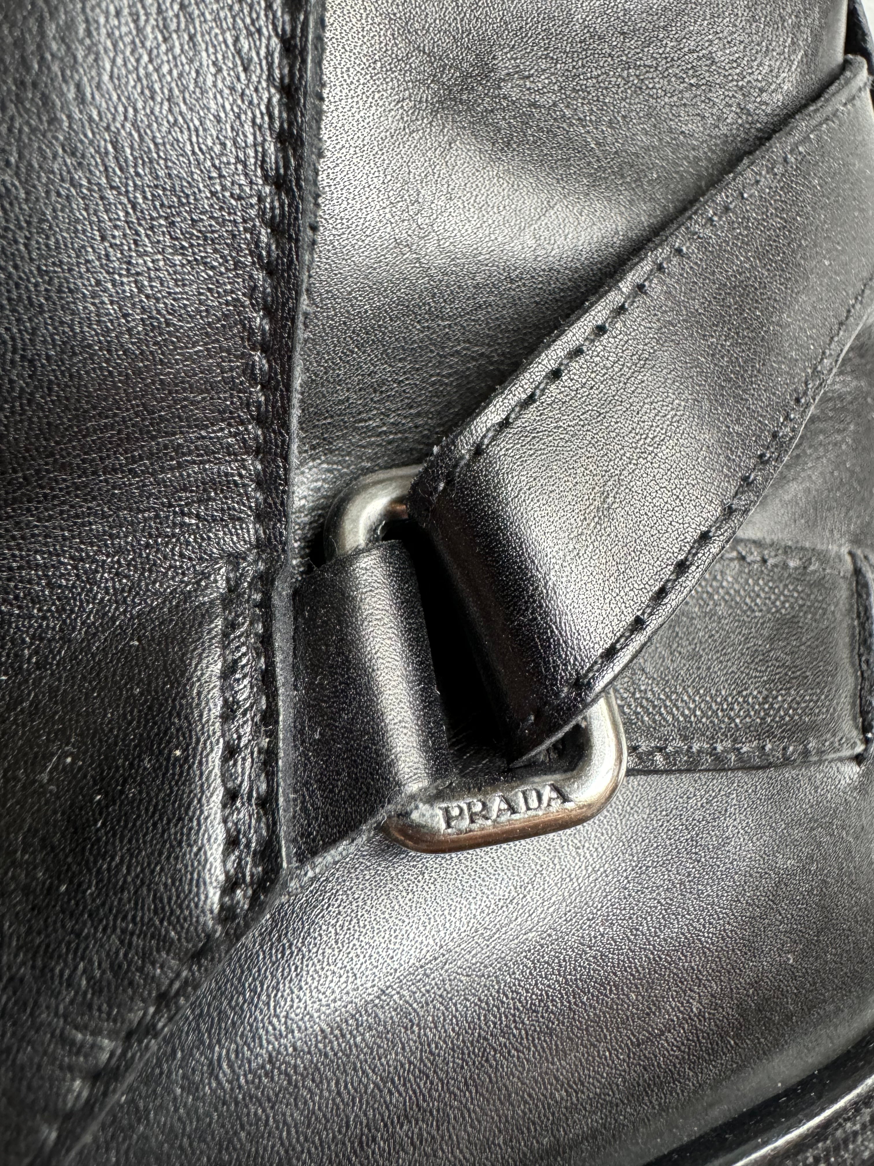 AW2015 Prada Black Leather Boots (40,5) - 9