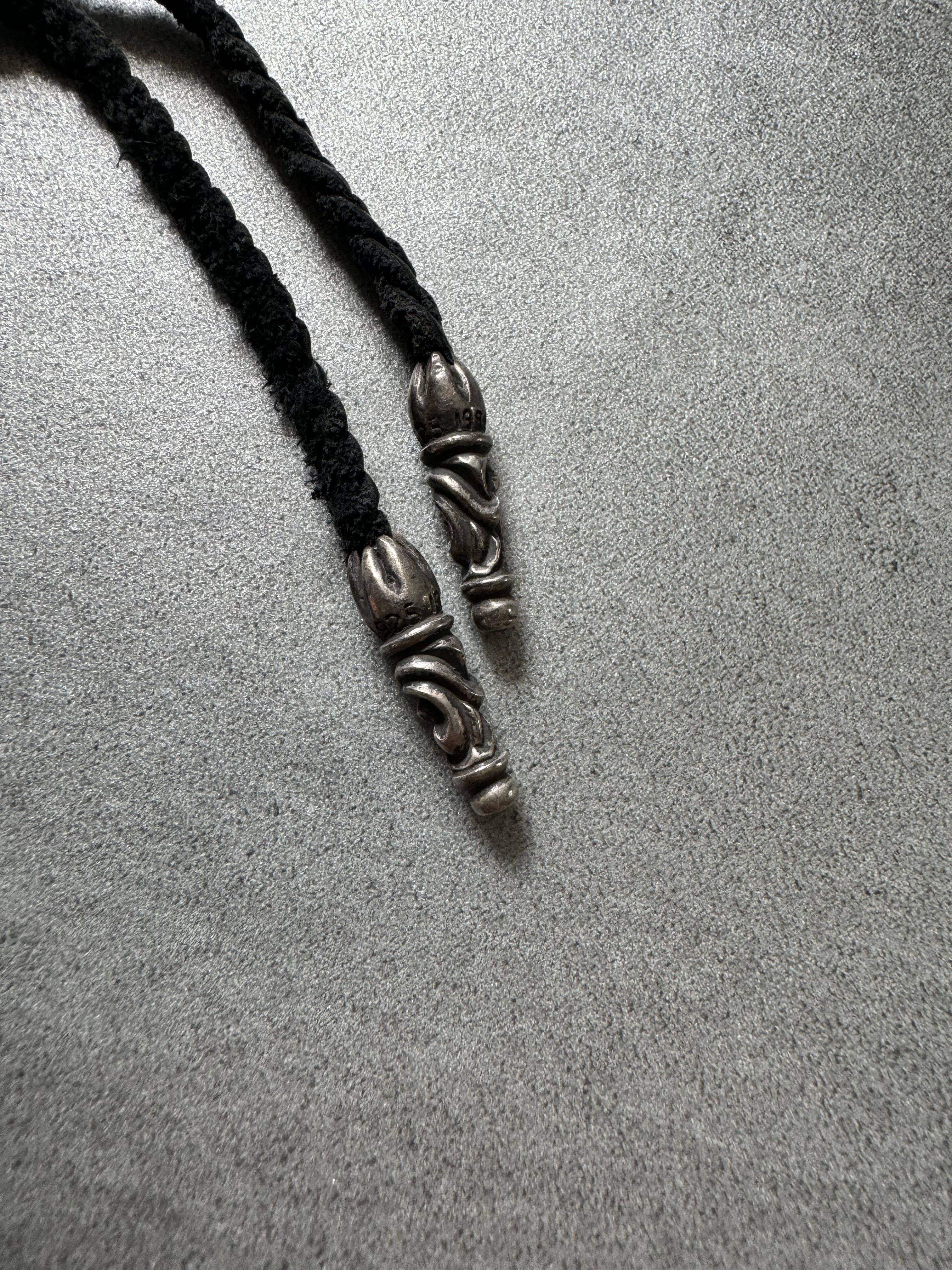 Chrome Hearts Cross Infinite Pendant + Leather Necklace (OS) - 5