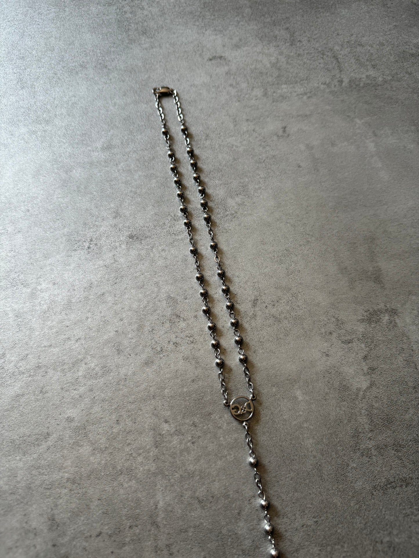 Dolce & Gabbana Silver Rosary Necklace  (OS) - 3