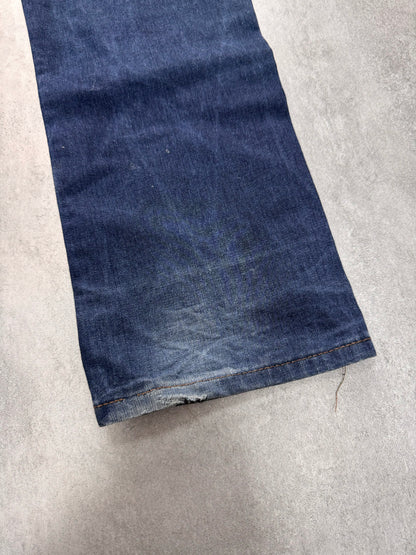 2000s Dolce & Gabbana Rectagular Distressed Denim Jeans (M)