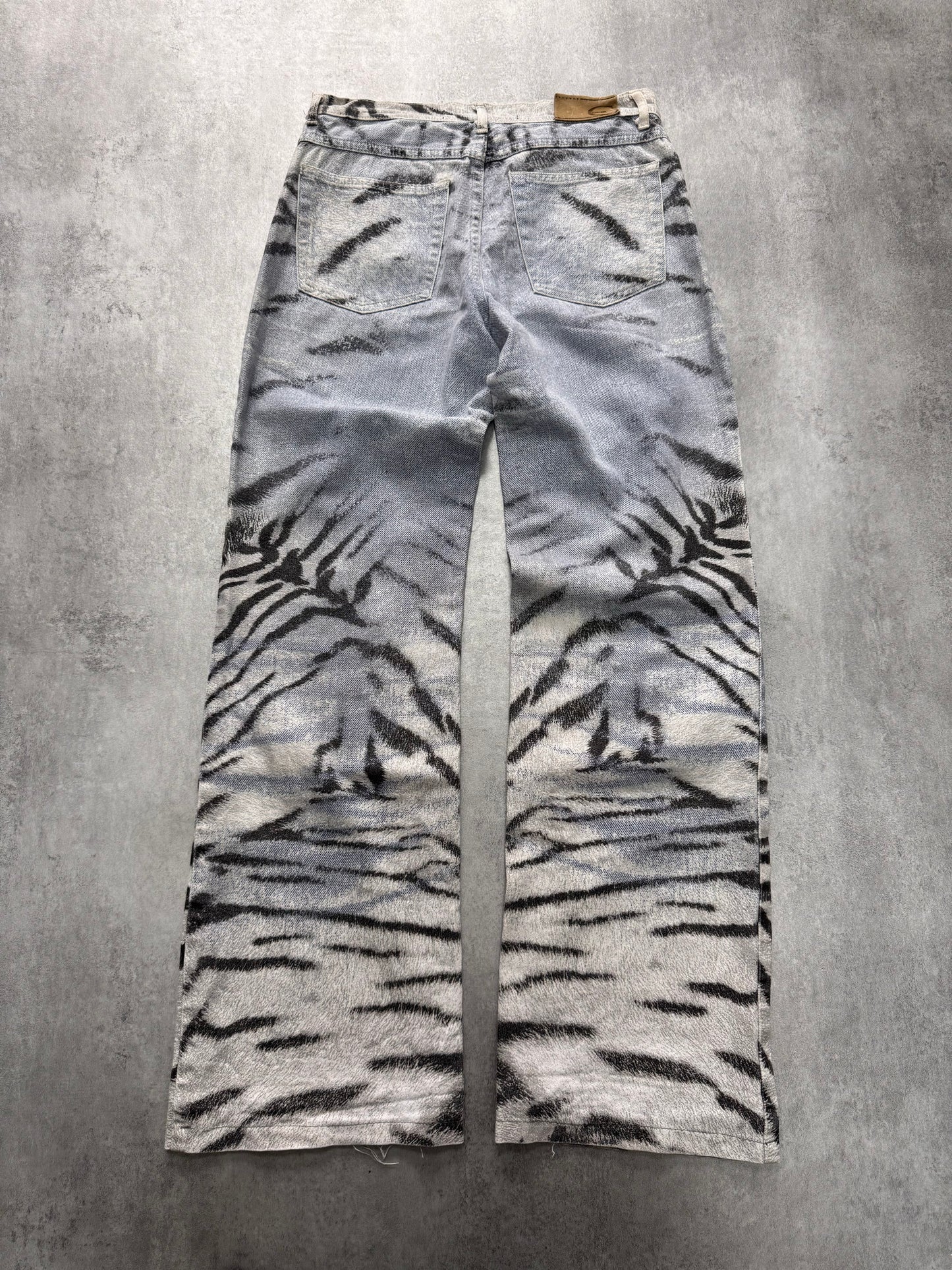 SS2002 Cavalli Safari Zebra Jeans (XS)