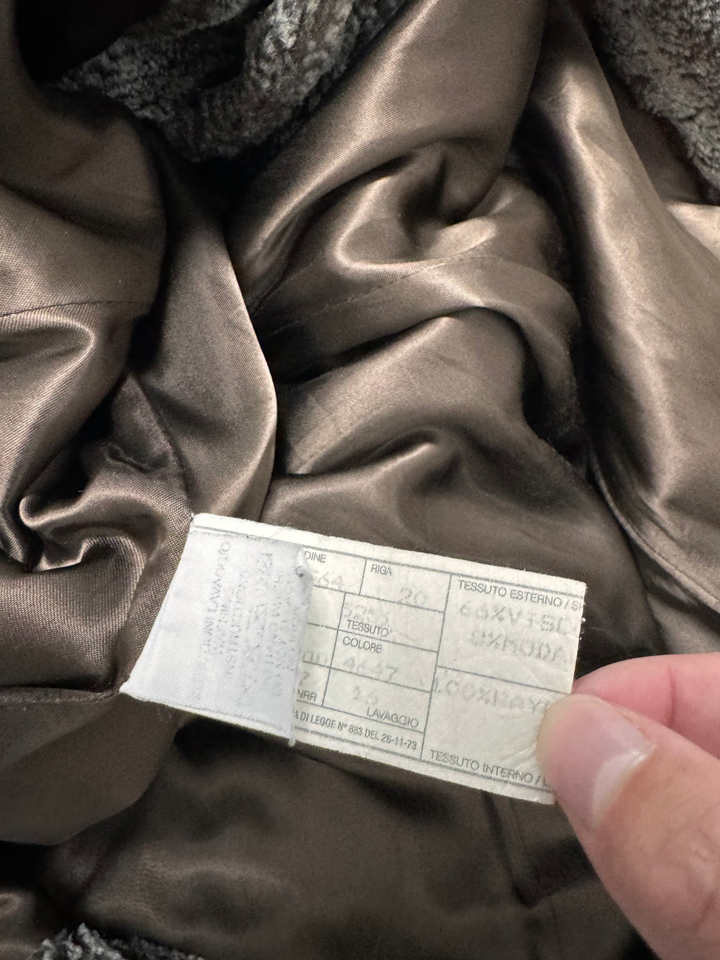 1990s Emporio Armani Furry Long Coat