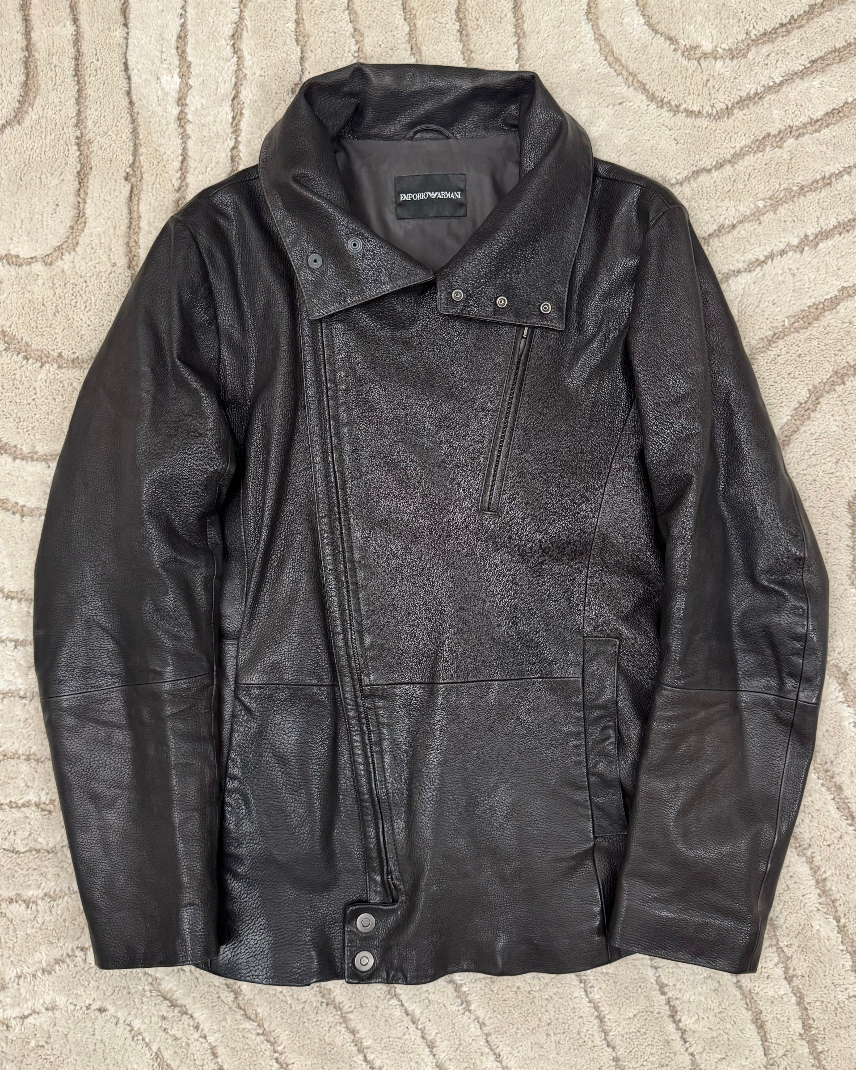 2008FW エンポリオ アルマーニ バウハウス レザージャケット (S/M)