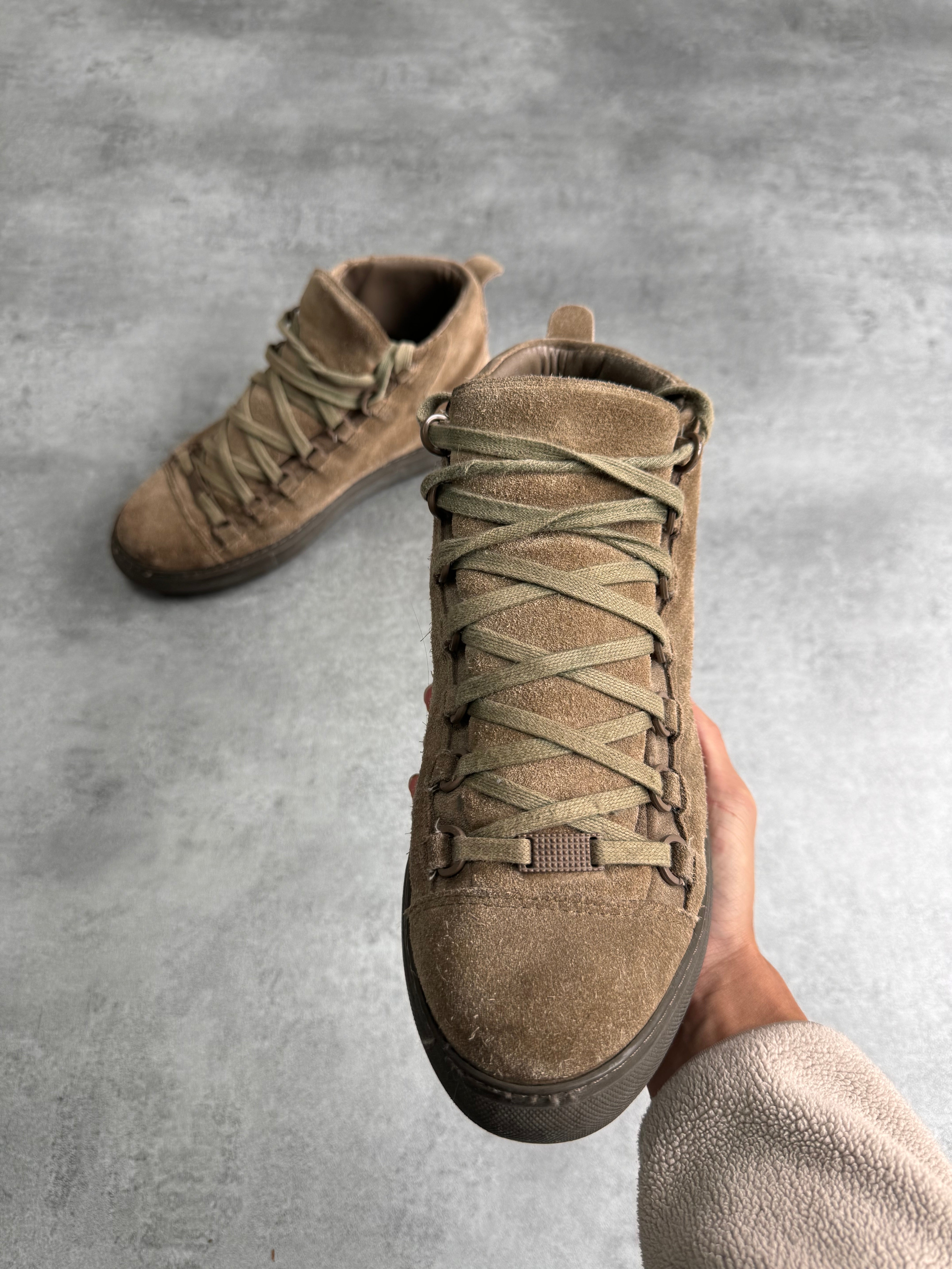 Balenciaga Arena High Brown Suede Leather Sneakers (41eu/us8) – Dolce Vita  Hub