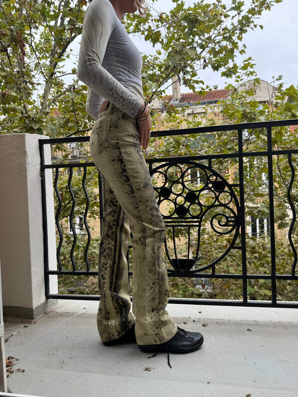 SS2006 Cavalli Funky Sand Python Pants