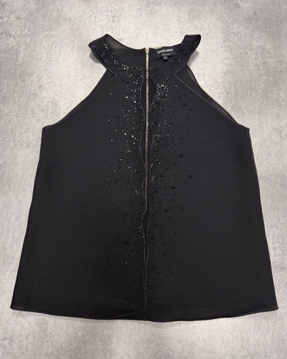 Giorgio Armani Embellished Black Vest (XS)