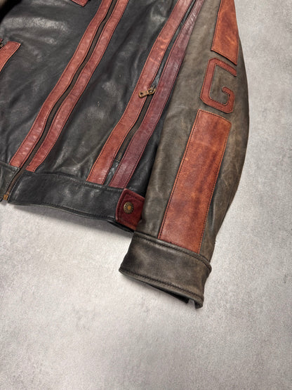 1990s Dolce & Gabbana Pro Biker Leather Jacket (S)