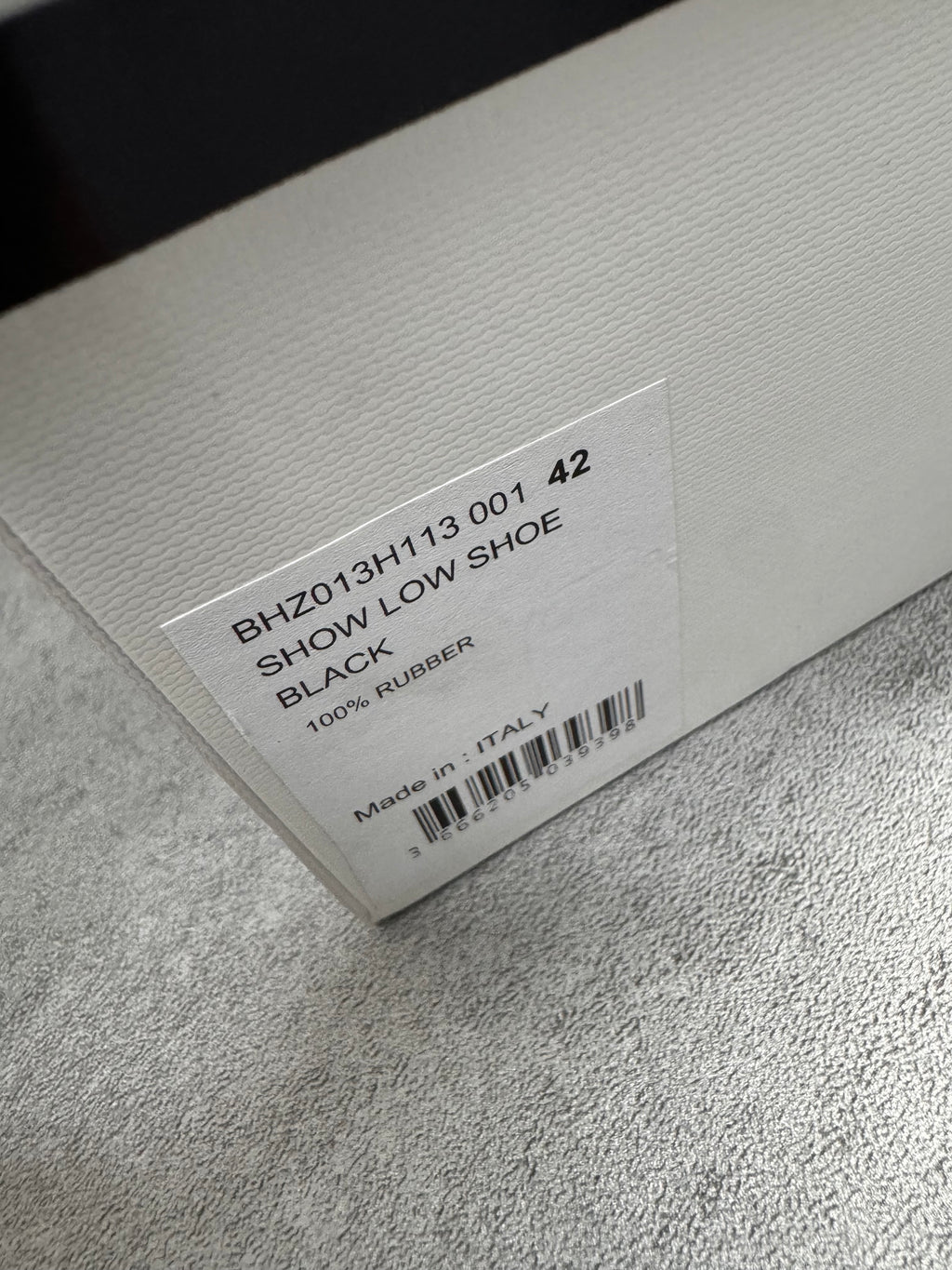 Givenchy Black Mallow Rubber Sneakers