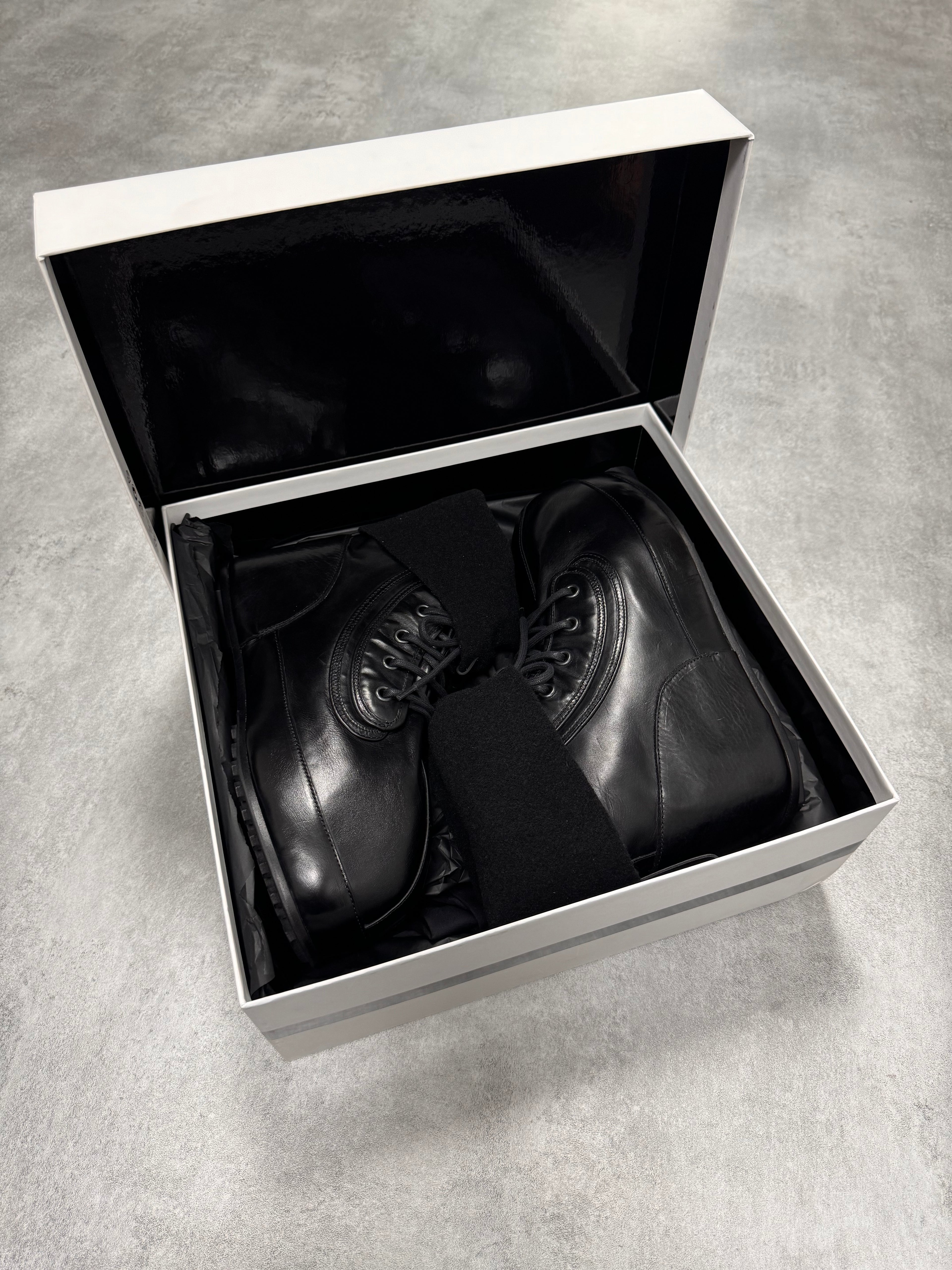 Givenchy (B).STROY Bunny Black Calf Leather Ankle Boots