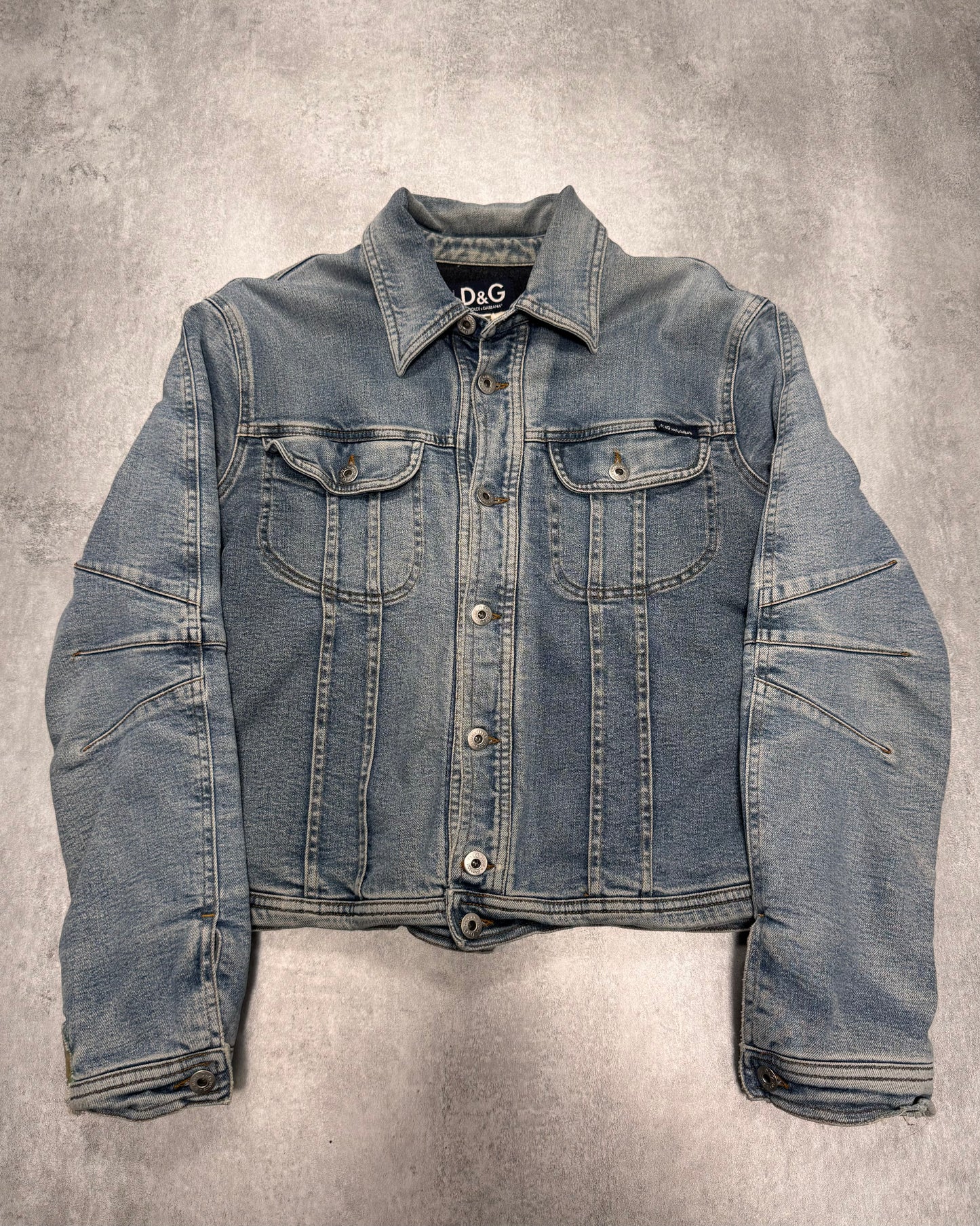 AW2003 Dolce & Gabbana Light Blue Denim Jacket (XS)