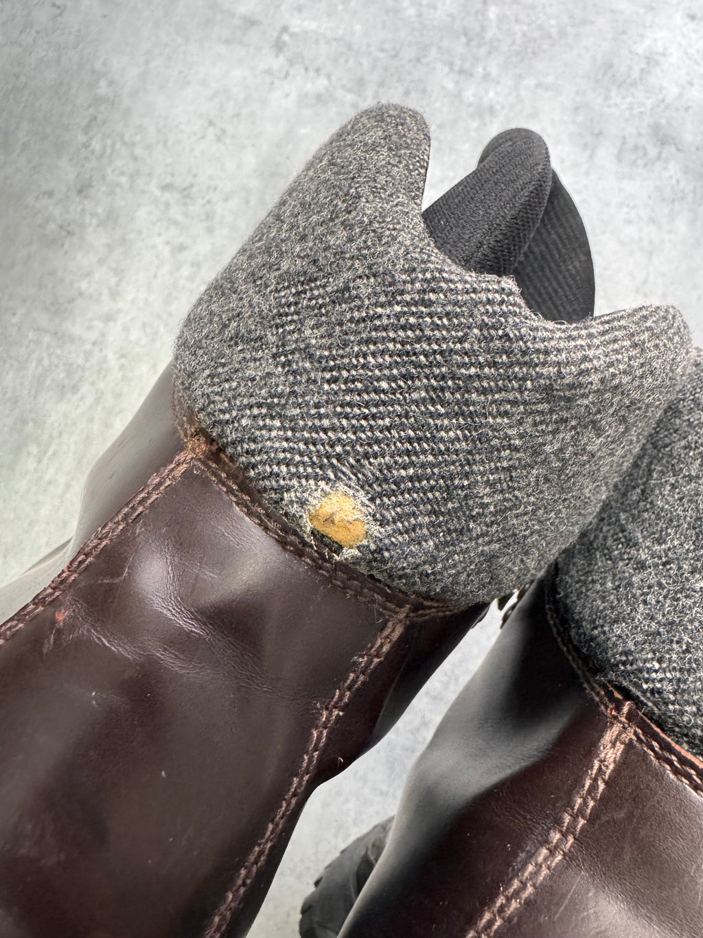 FW1999 Prada Brown Leather Hiking Boots