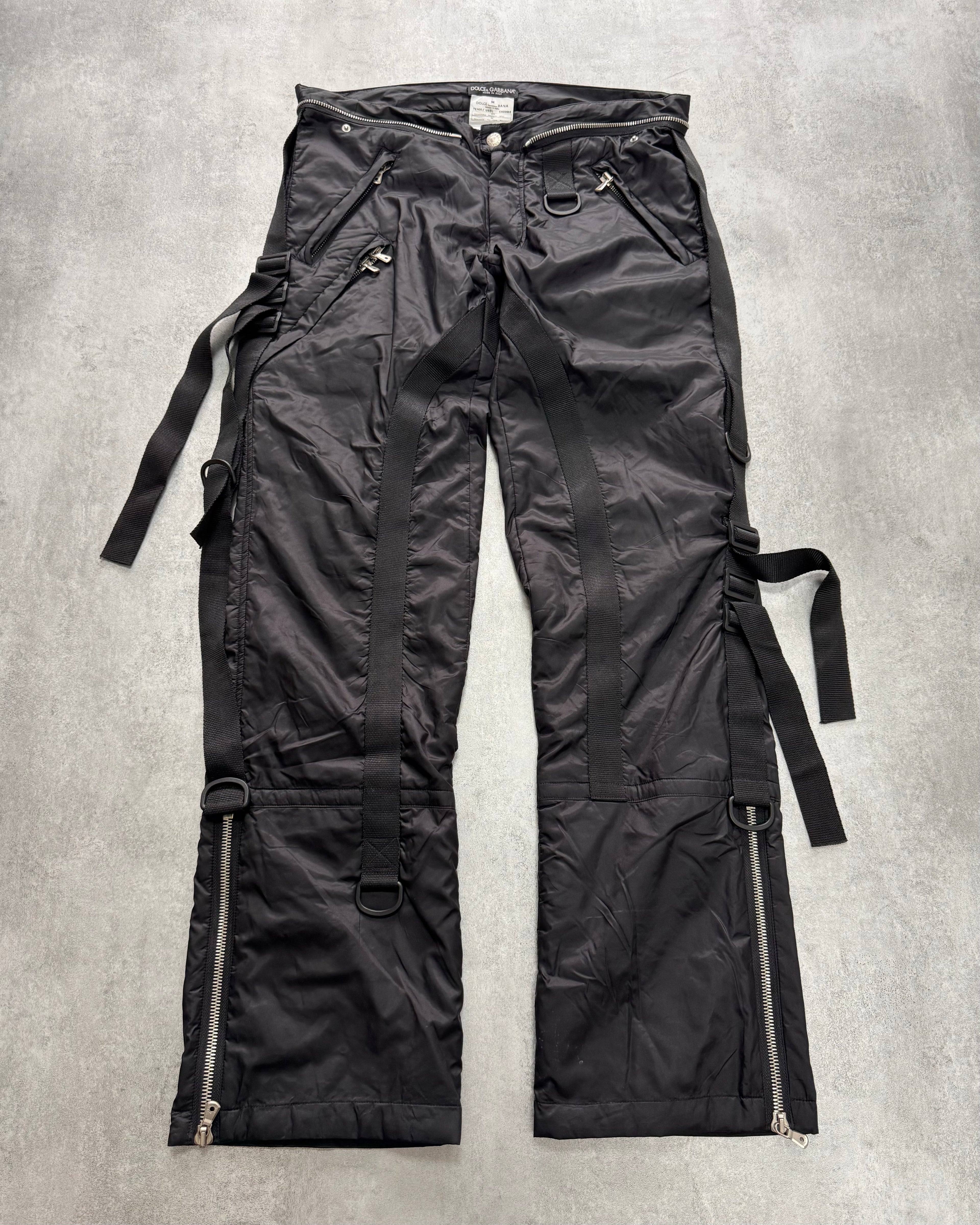 AW2003 Dolce & Gabbana Parachute Army Nylon Cargo Pants