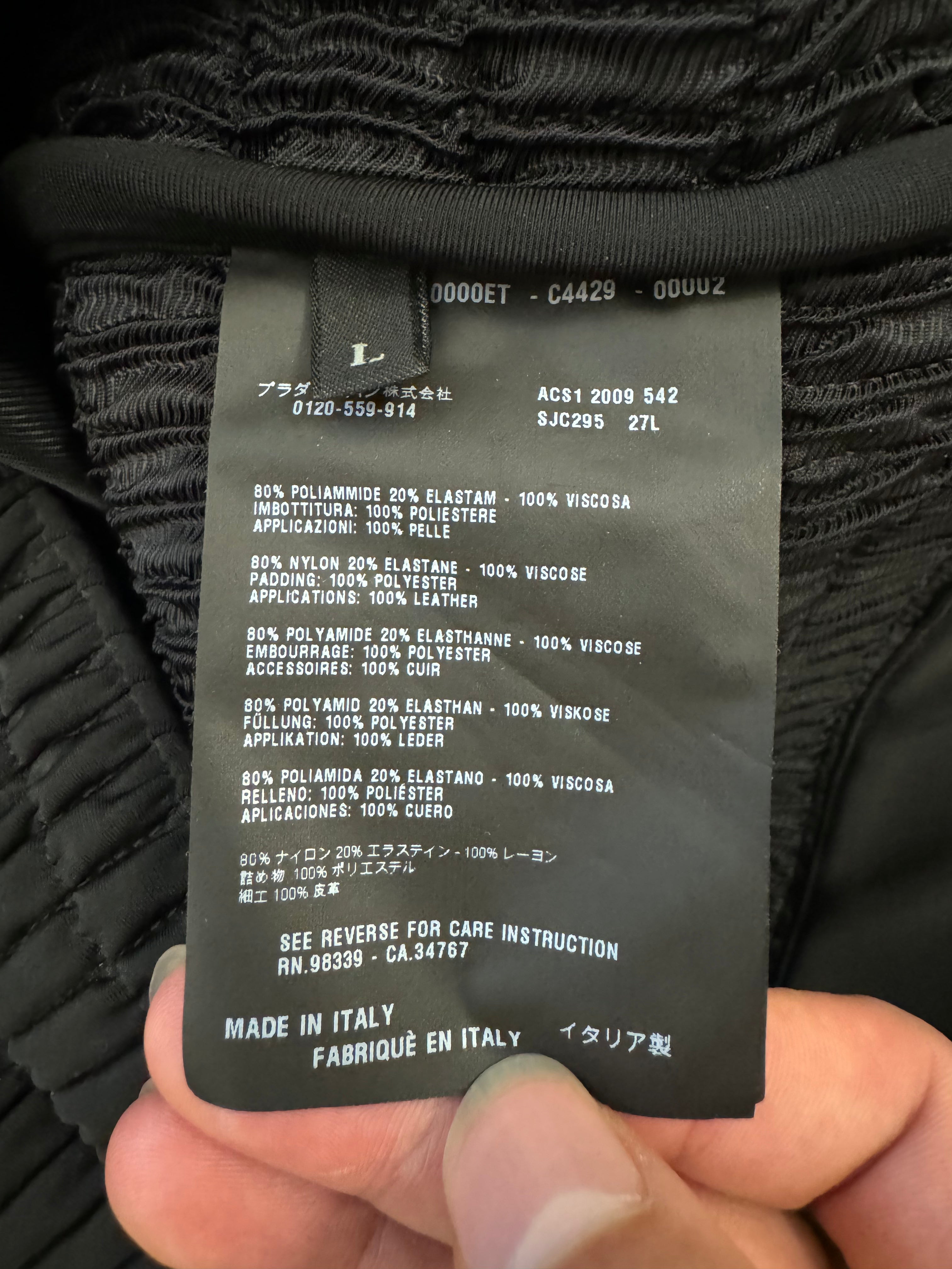 SS2009 Prada Plissé Agent 夹克 (M/L)