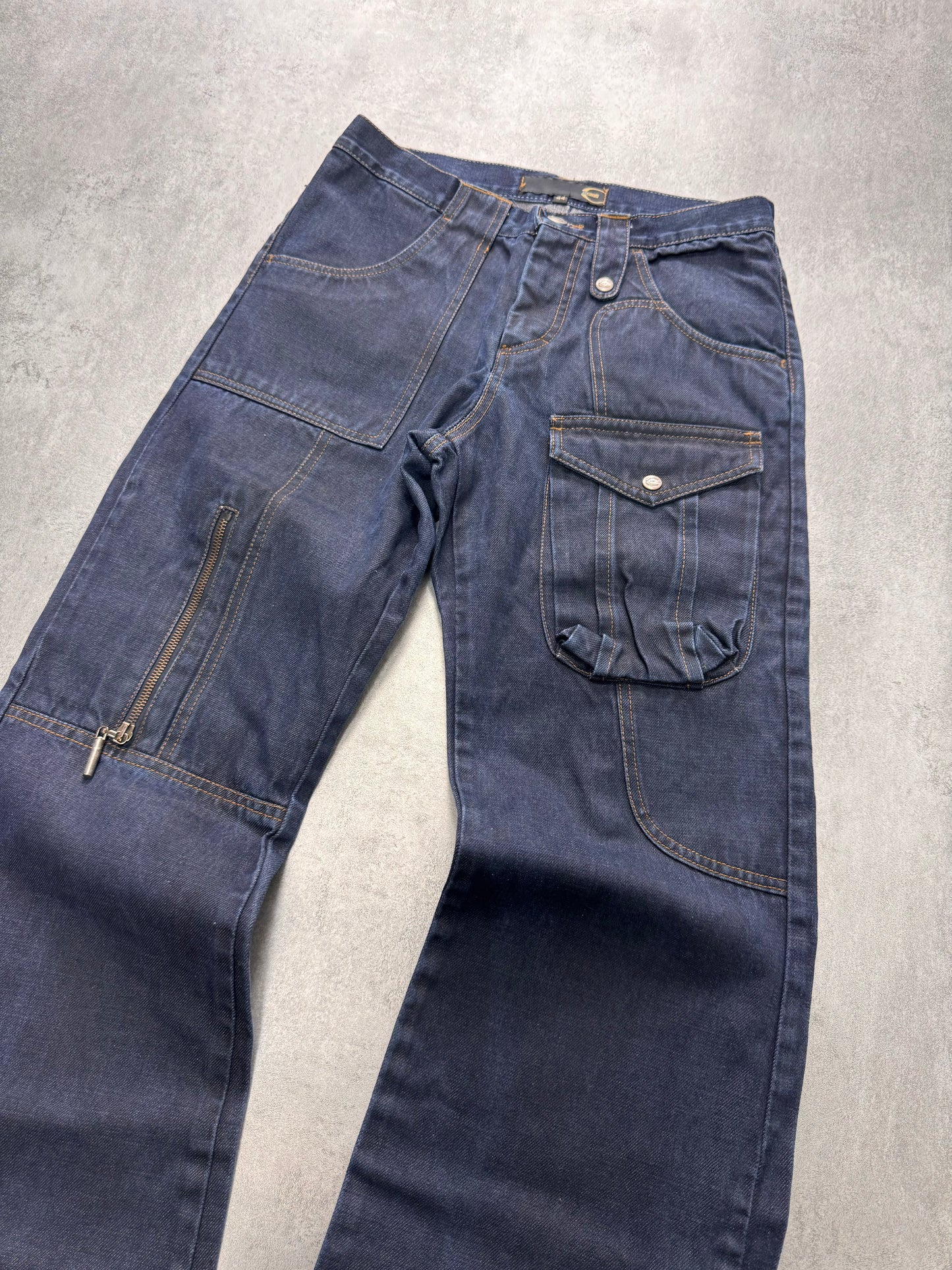 AW2004 Cavalli Carpenter Cargo Denim Pants (XS)