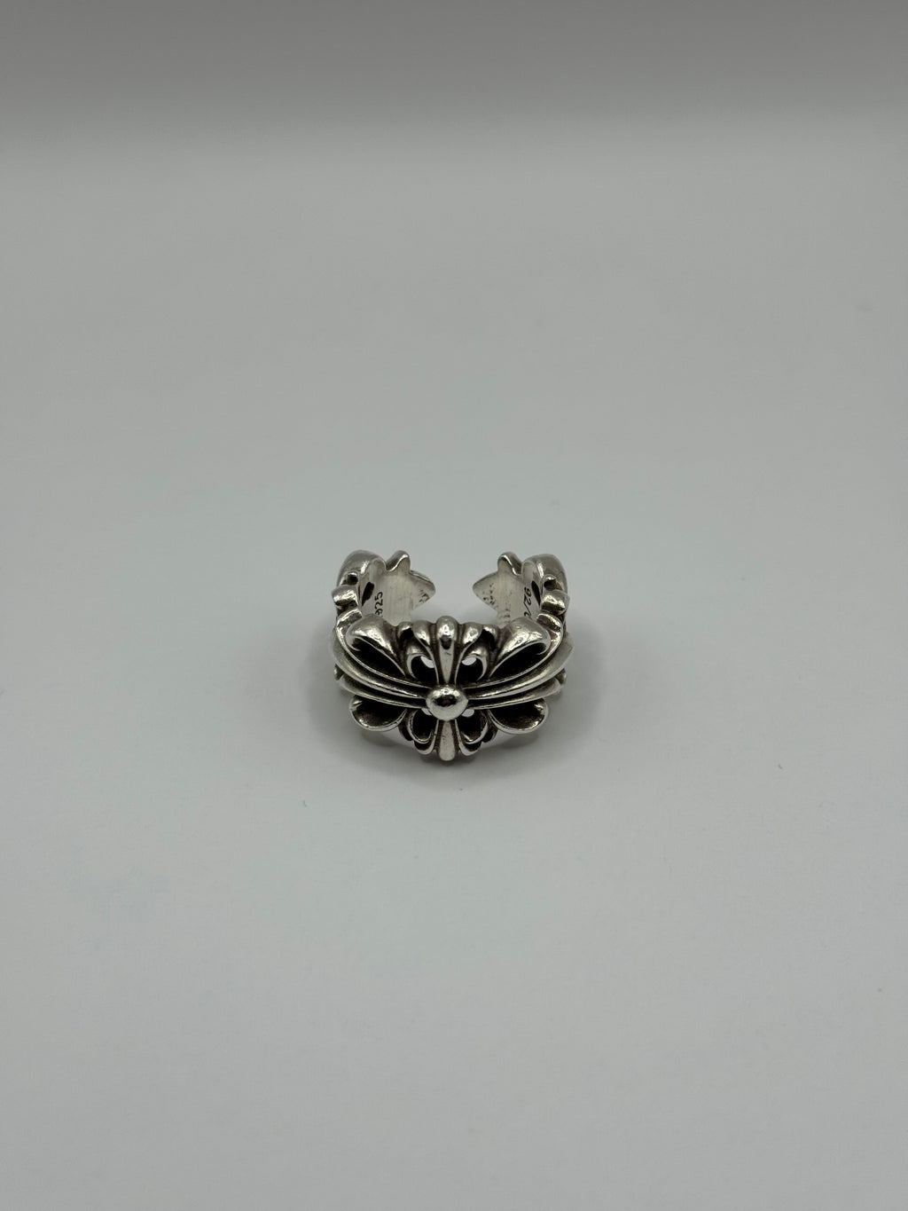 Chrome Hearts Double Floral Silver 925 Ring