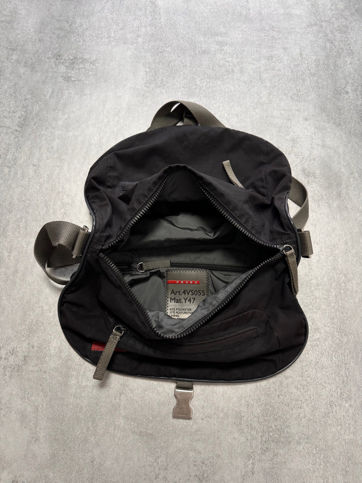 2000s Prada Luna Rossa Technical Nylon Shoulder Bag (OS)