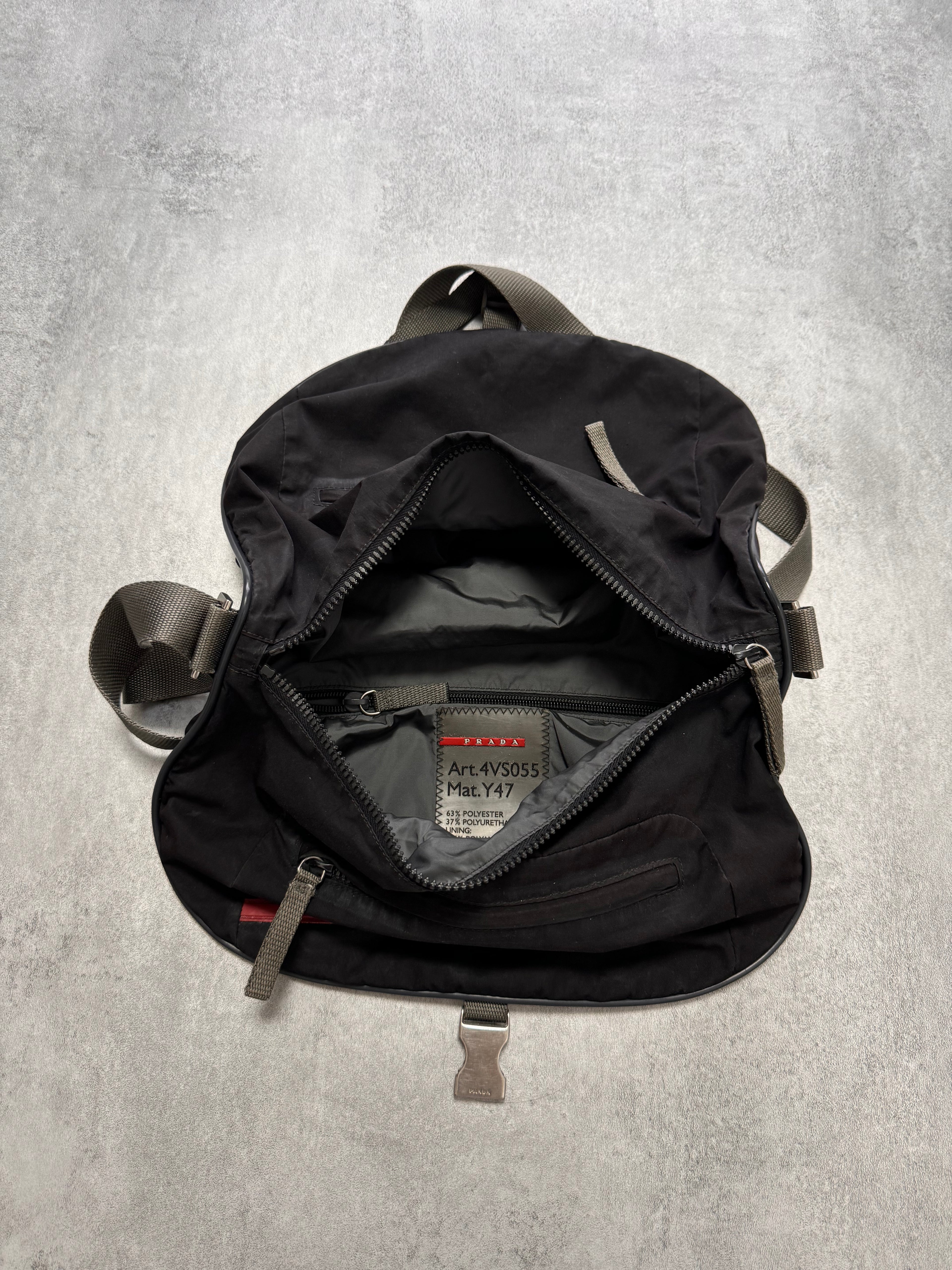 2000s Prada Luna Rossa Technical Nylon Shoulder Bag