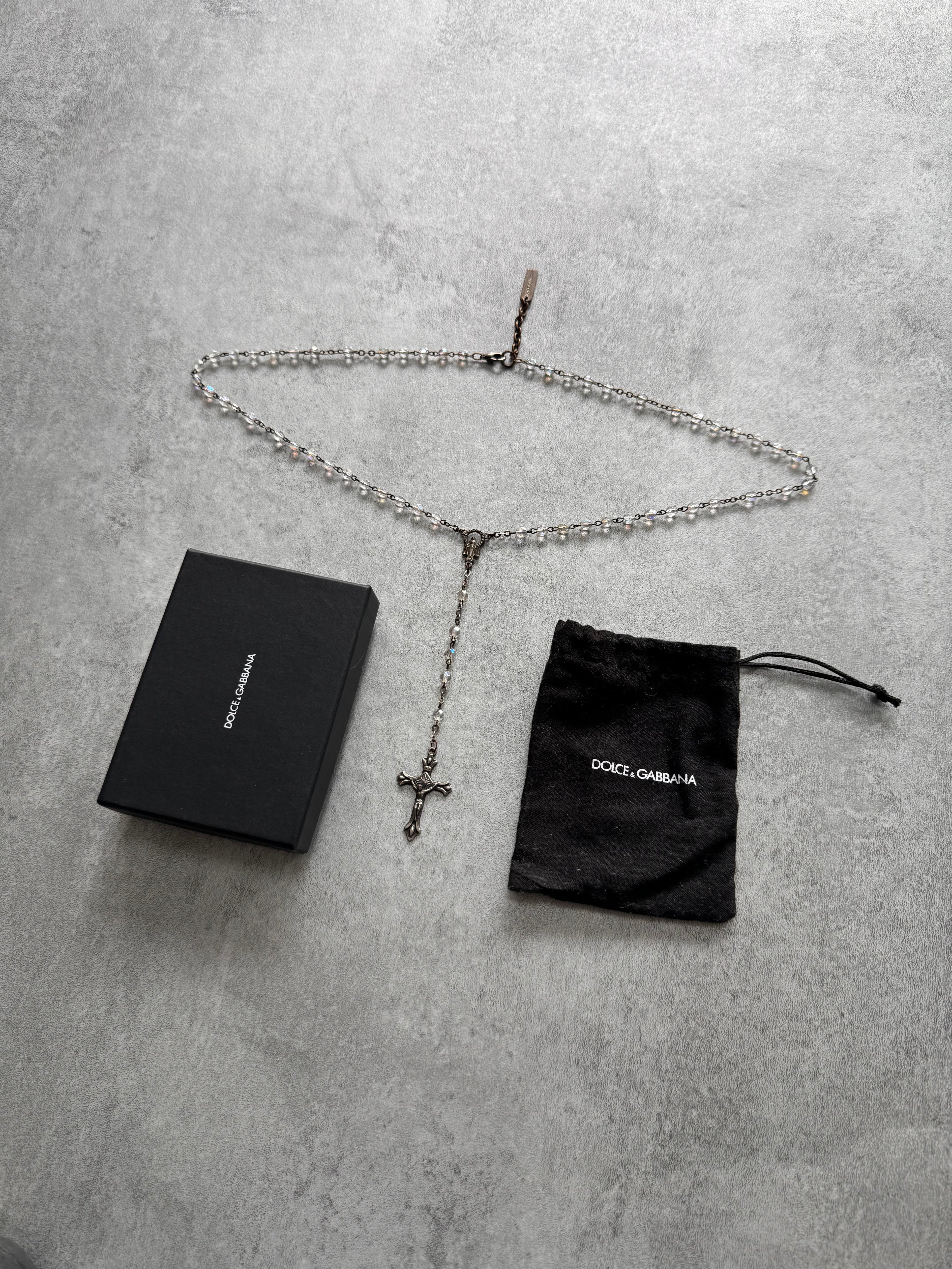 Dolce & Gabbana Crystal Rosary Necklace (OS)