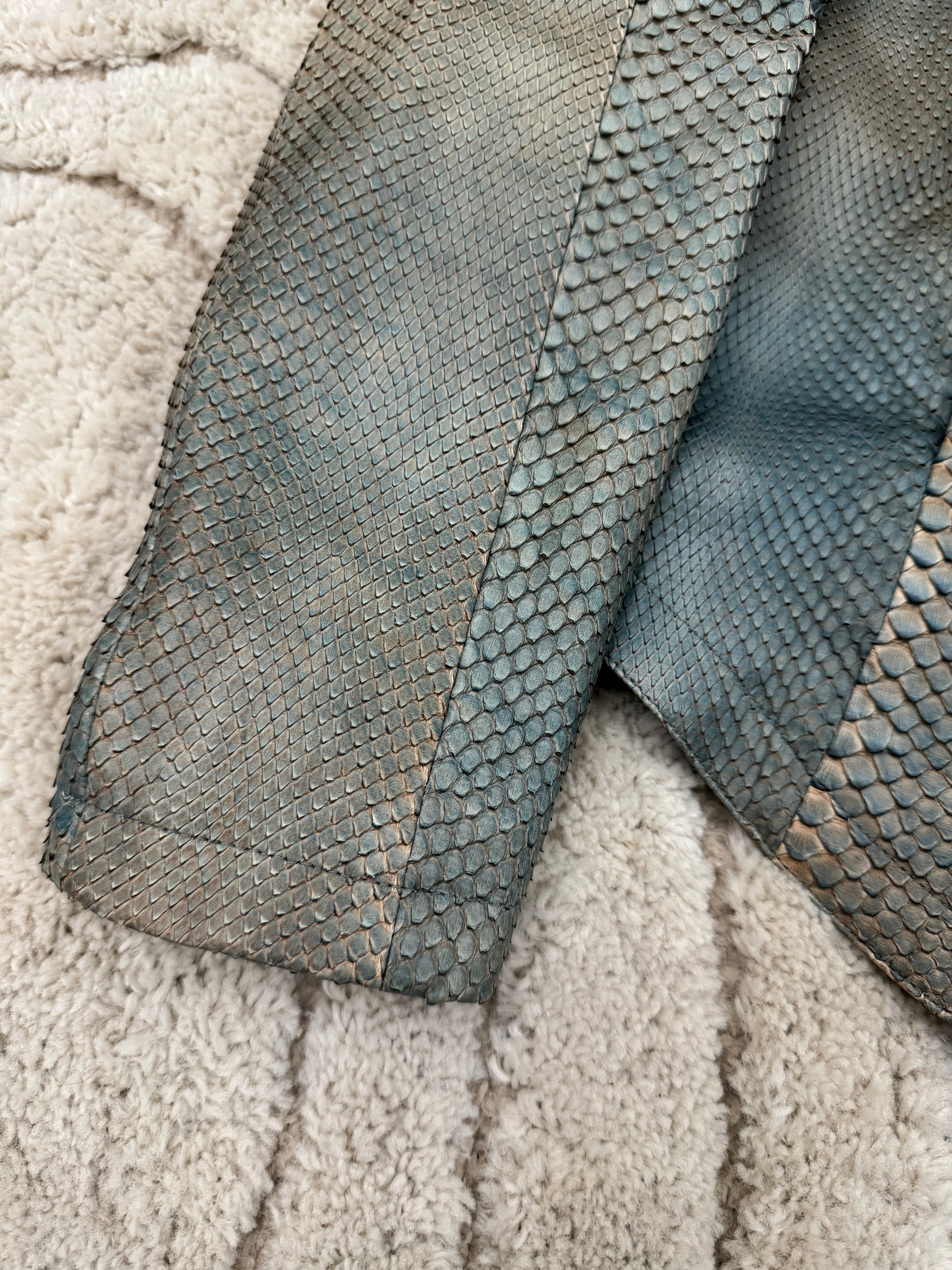 SS2011 Giorgio Armani Aurora Borealis Python Leather Jacket