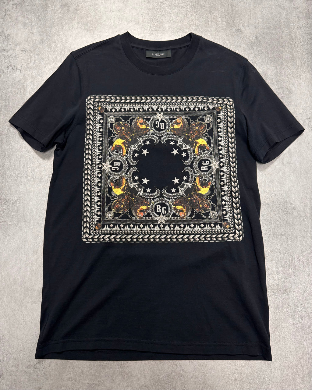 Givenchy Rottweiler Bandana Black Tee