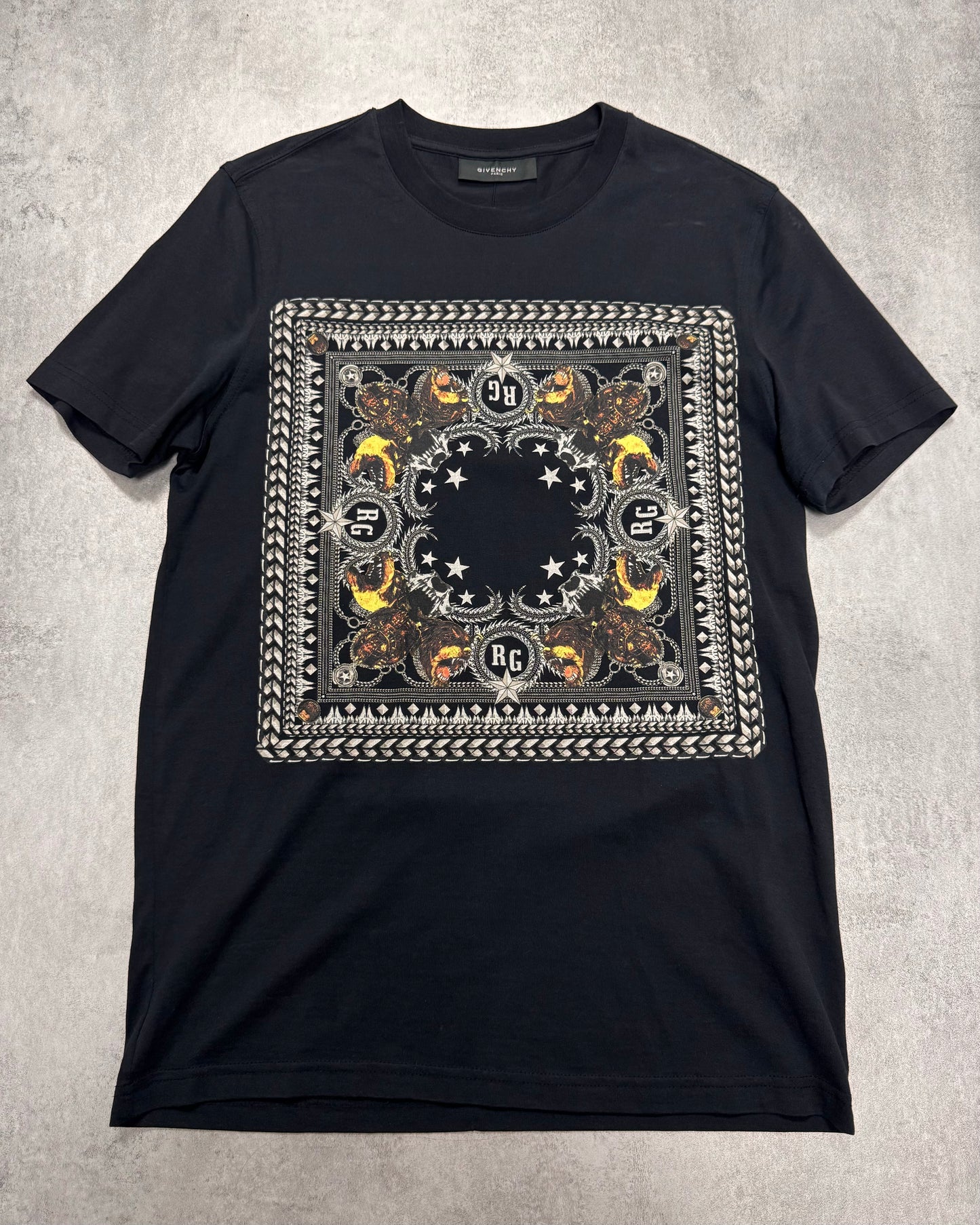 Givenchy Rottweiler Bandana Black Tee (S)