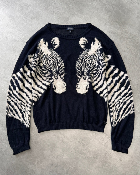 2000s Armani Mirror Zebra Sweater (S)