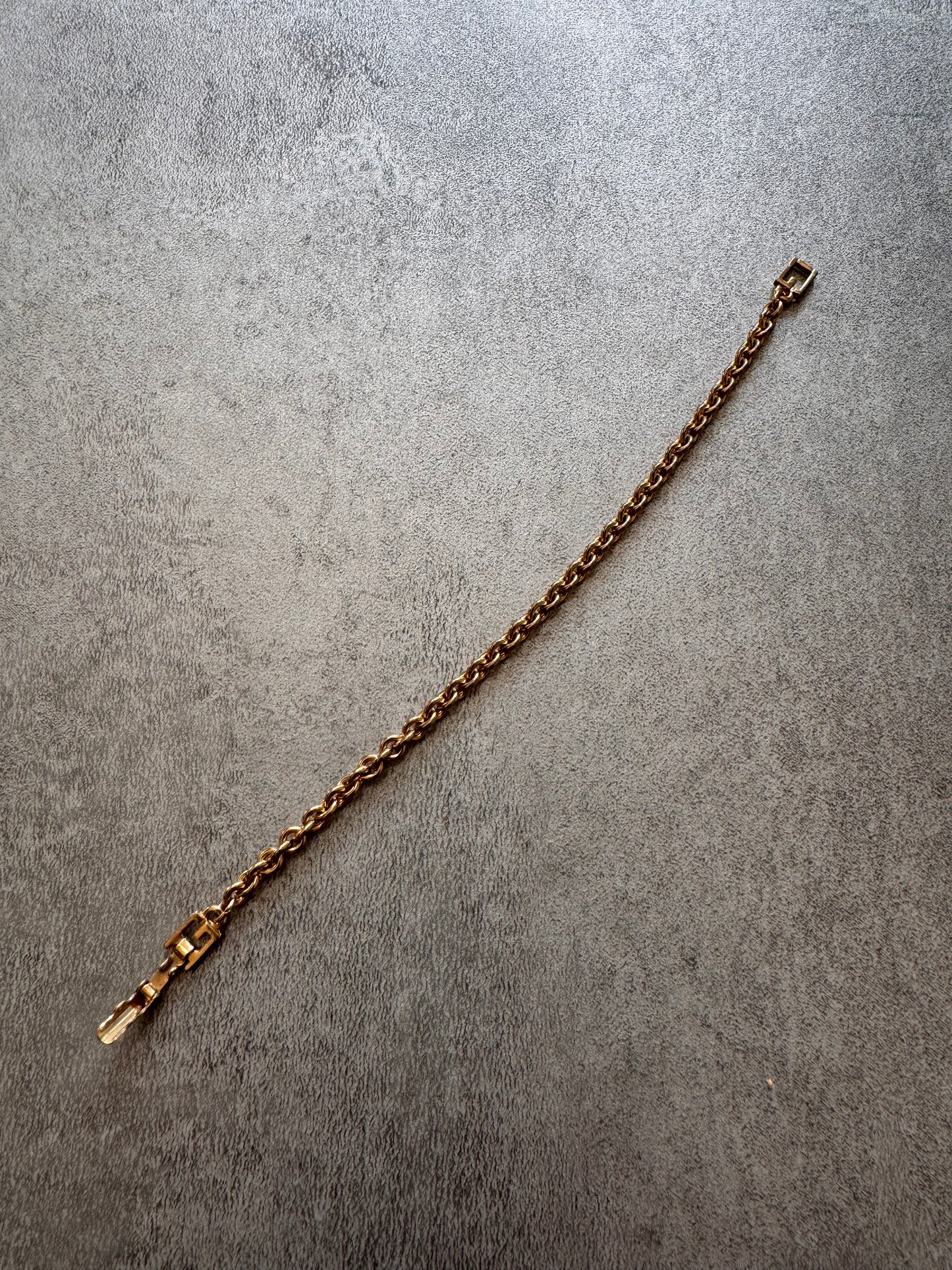 1980s Givenchy Jaseron Golden Chain Link Bracelet (OS)