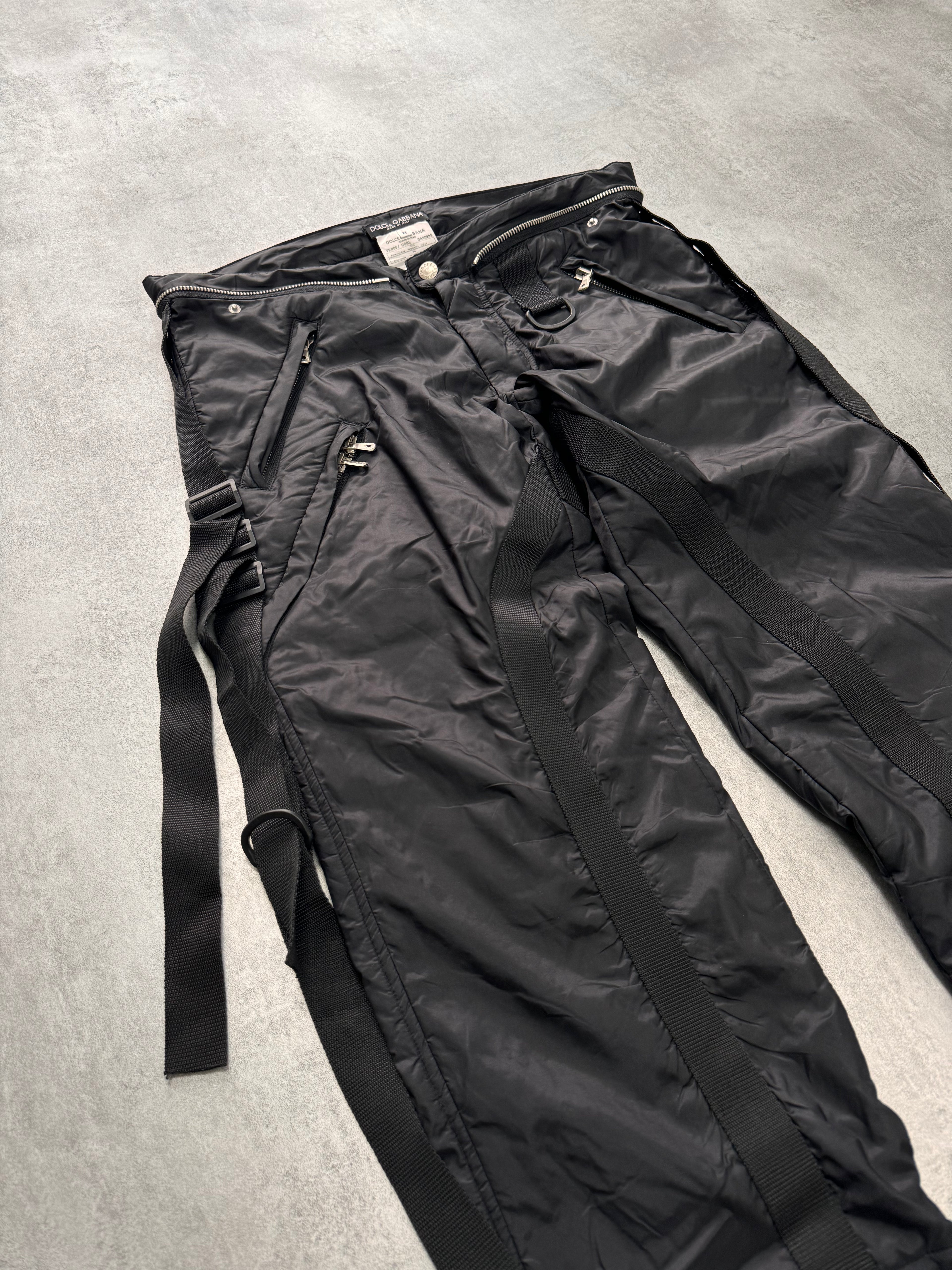 AW2003 Dolce & Gabbana Parachute Army Nylon Cargo Pants