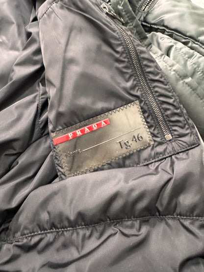 2000s Prada Ultimate Utility Ski Silver Jacket (XS)