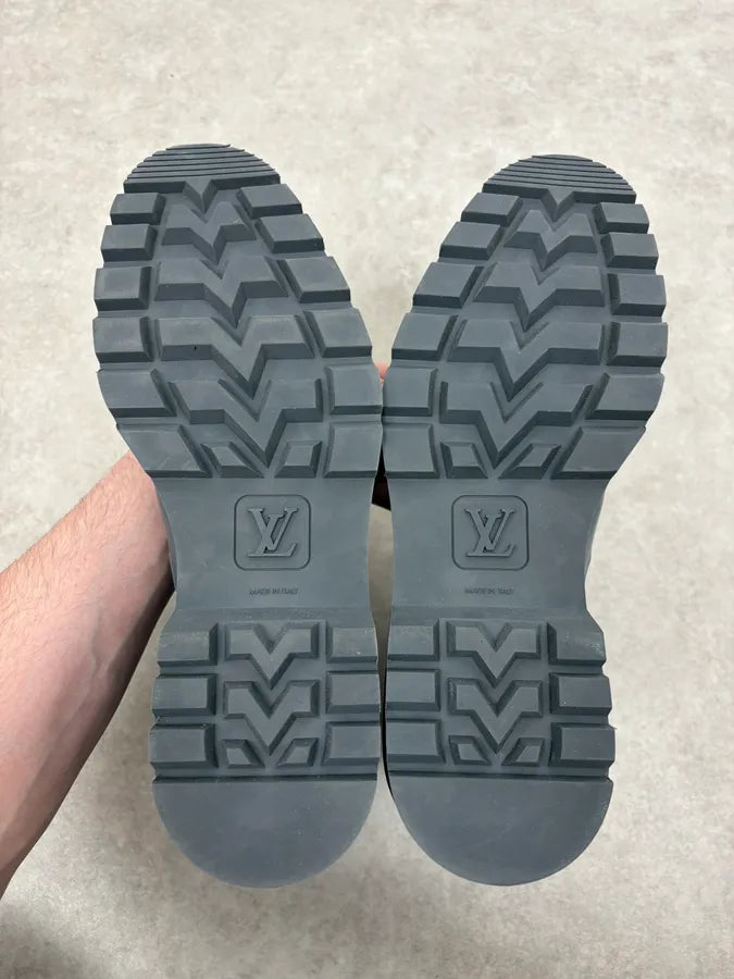 Louis Vuitton Night Blue Sample Leather Boots by Virgil Abloh rEJfZax 7