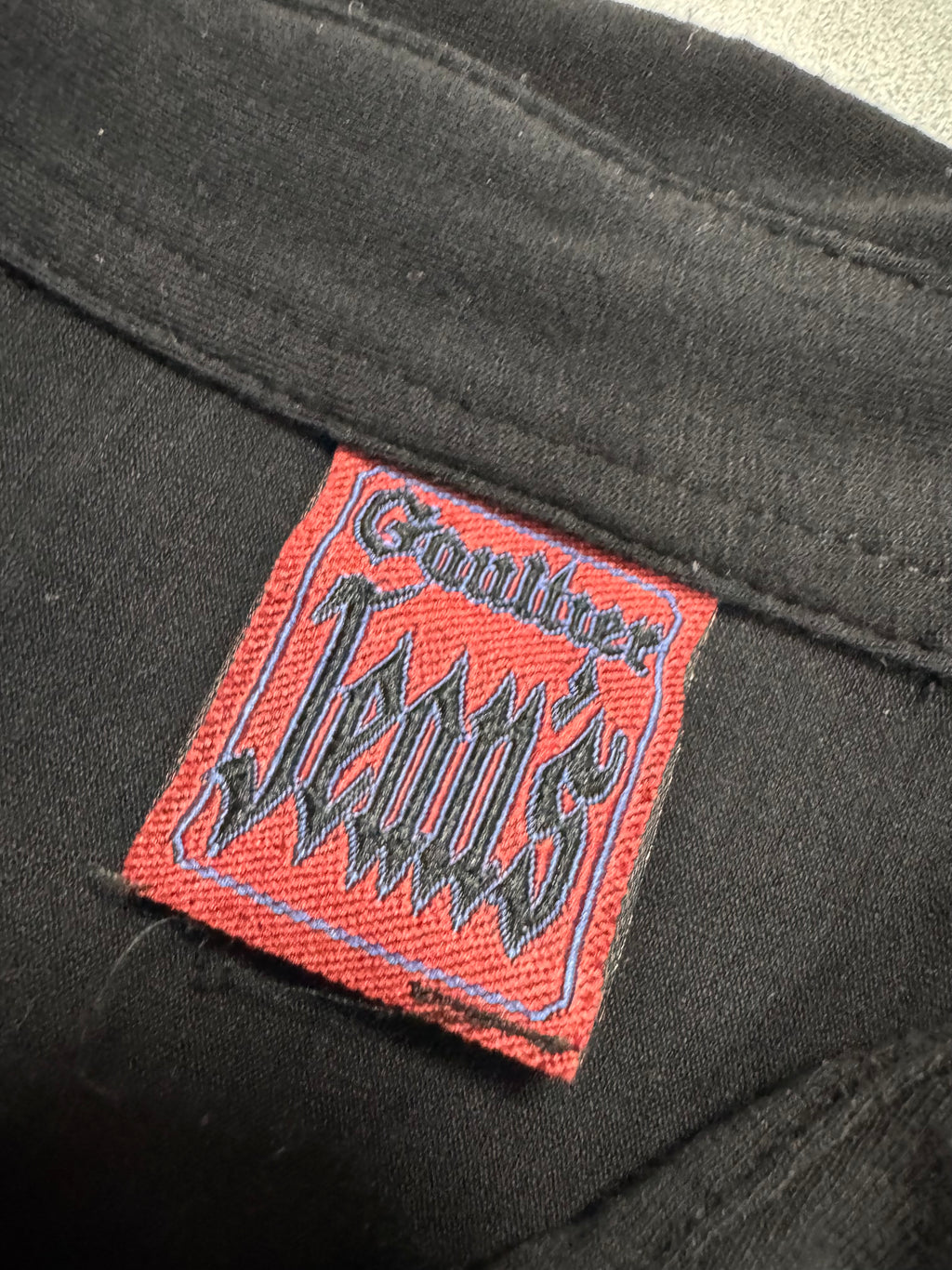 AW1998 Jean Paul Gaultier Blood Drip Black Shirt