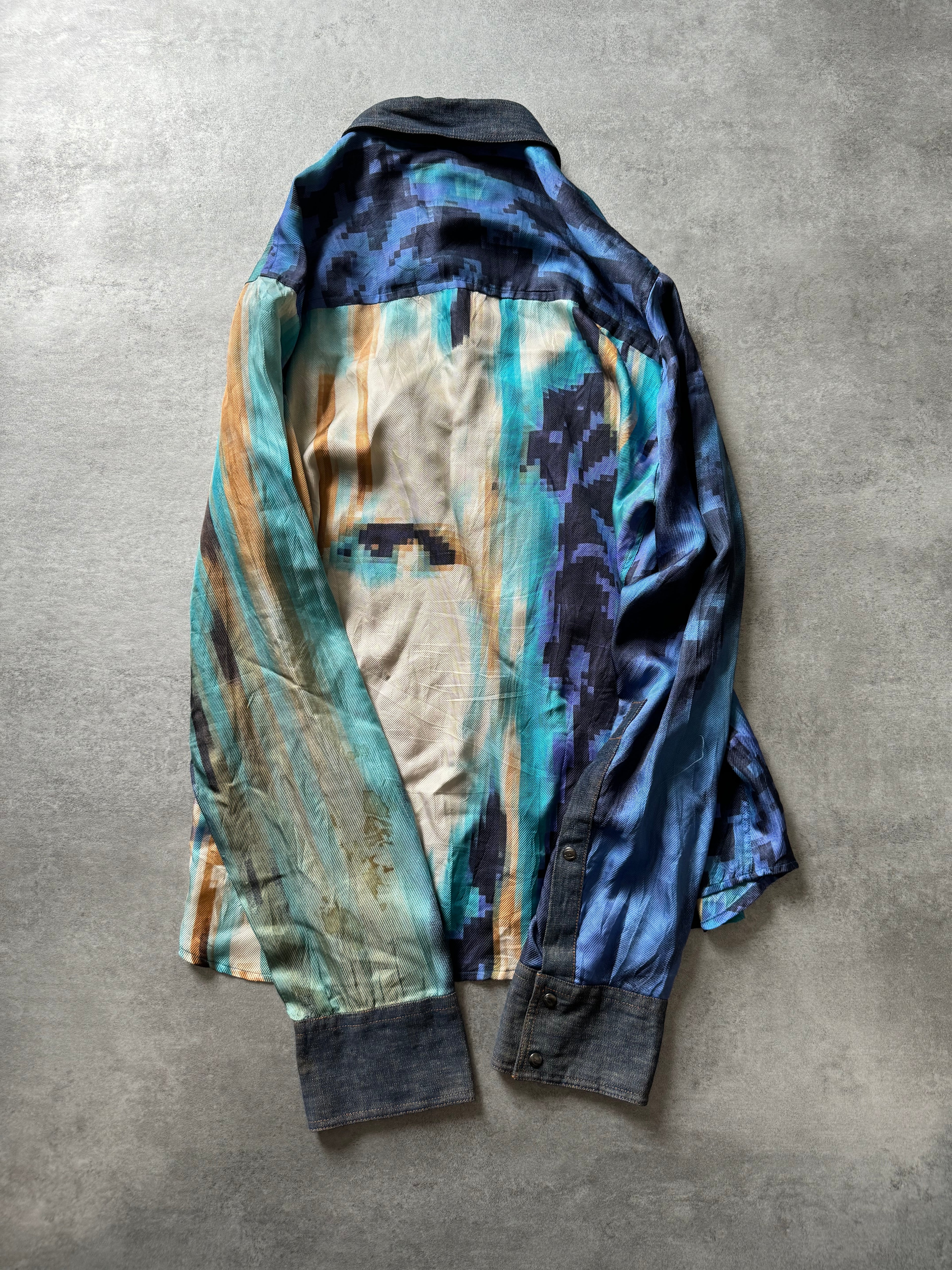 SS2001 Cavalli Pixelized Art Shirt