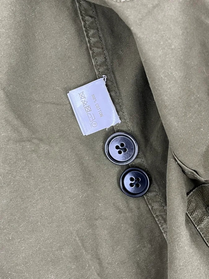 2000s Dries Van Voten Olive Green Military Buttoned Jacket xPhhoXW 9