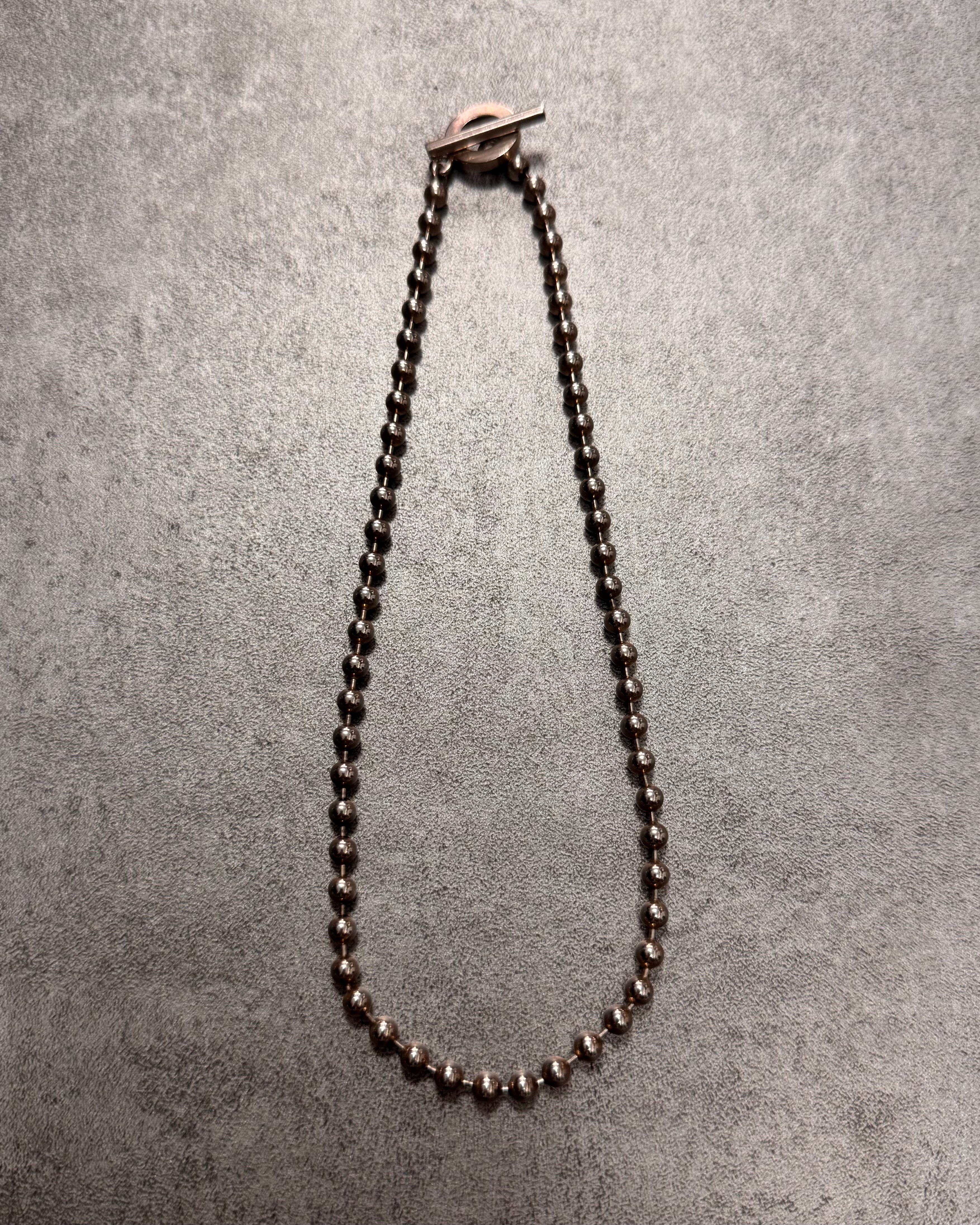 1990s Gucci Ball 925 Sterling Silver Necklace