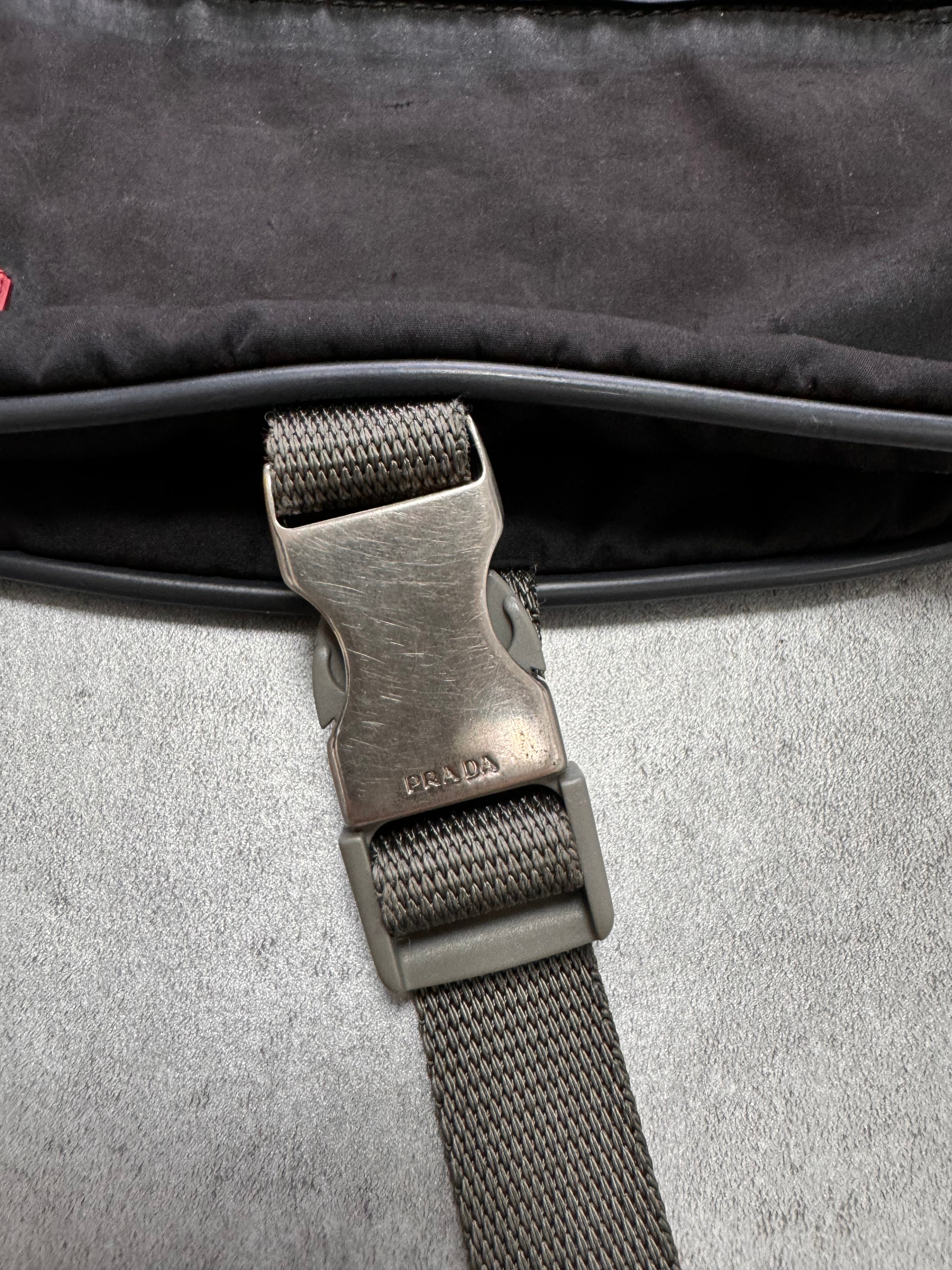 2000s Prada Luna Rossa Technical Nylon Shoulder Bag
