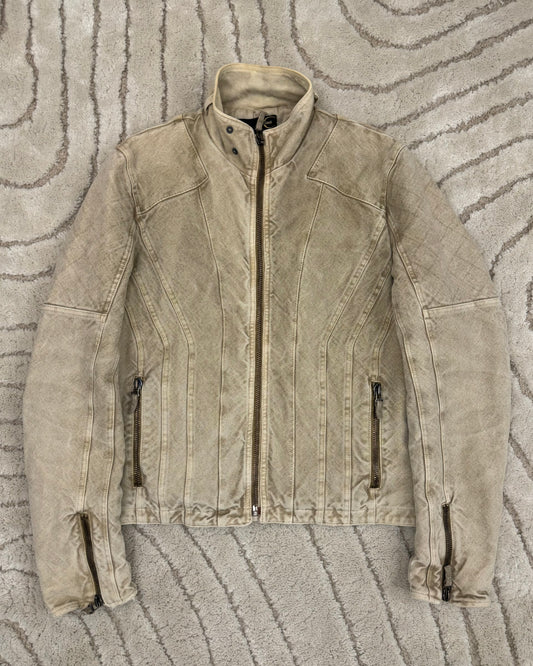 AW04 Cavalli Astro Biker Denim Jacket (S/M)