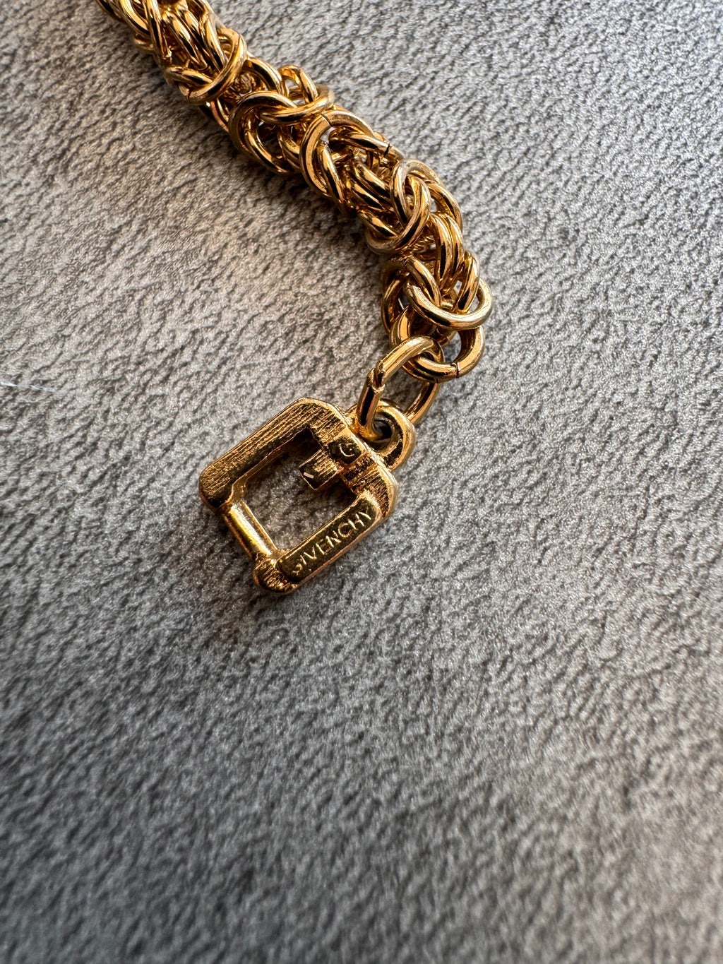 1980s Givenchy Byzantine Royal Golden Chain Link Bracelet