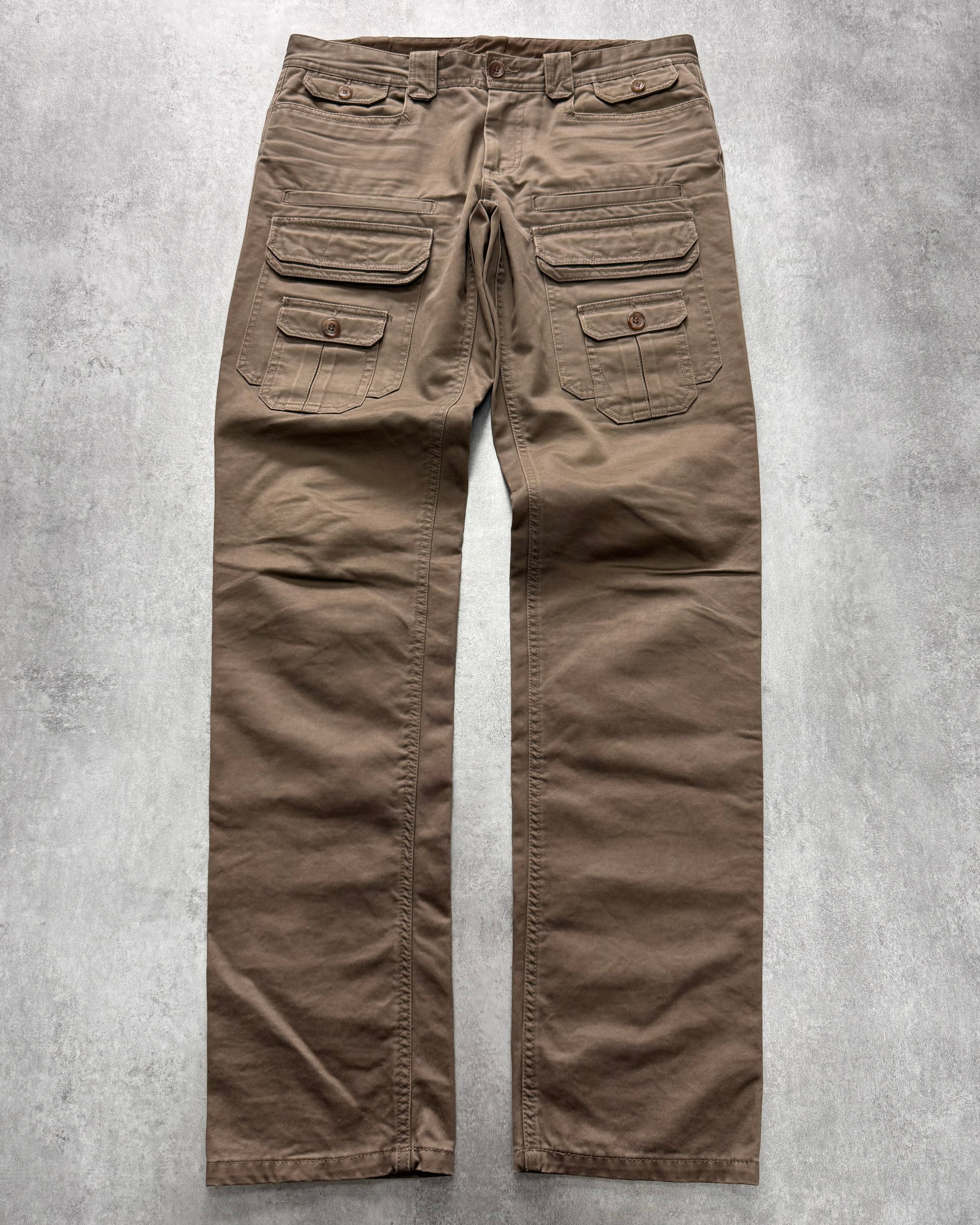 2000s Dolce & Gabbana Cargo Brown Pants
